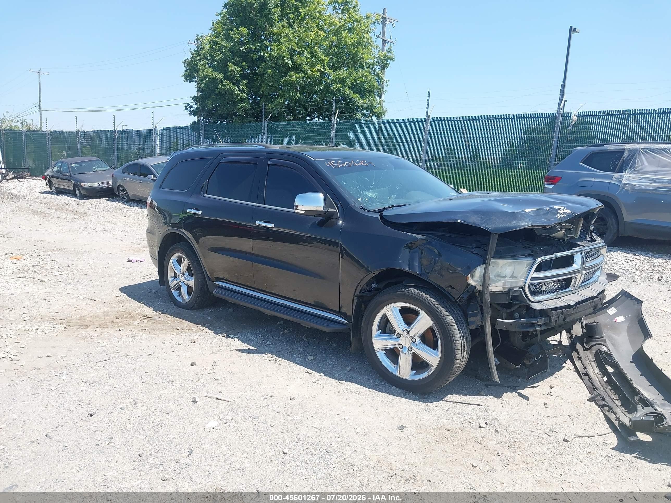 2012 Dodge Durango Citadel Black vin: 1C4SDJETXCC301934