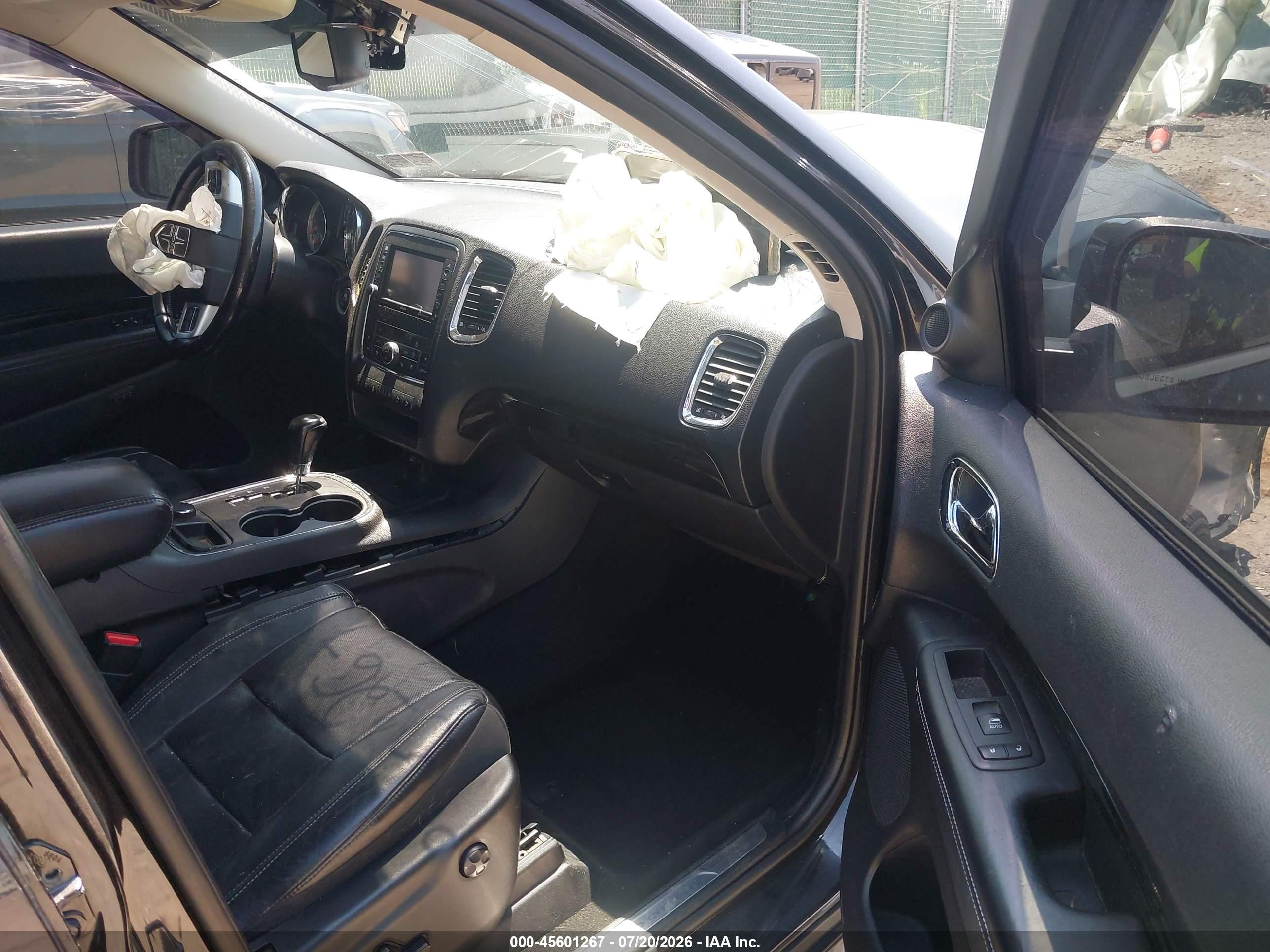 2012 Dodge Durango Citadel Black vin: 1C4SDJETXCC301934