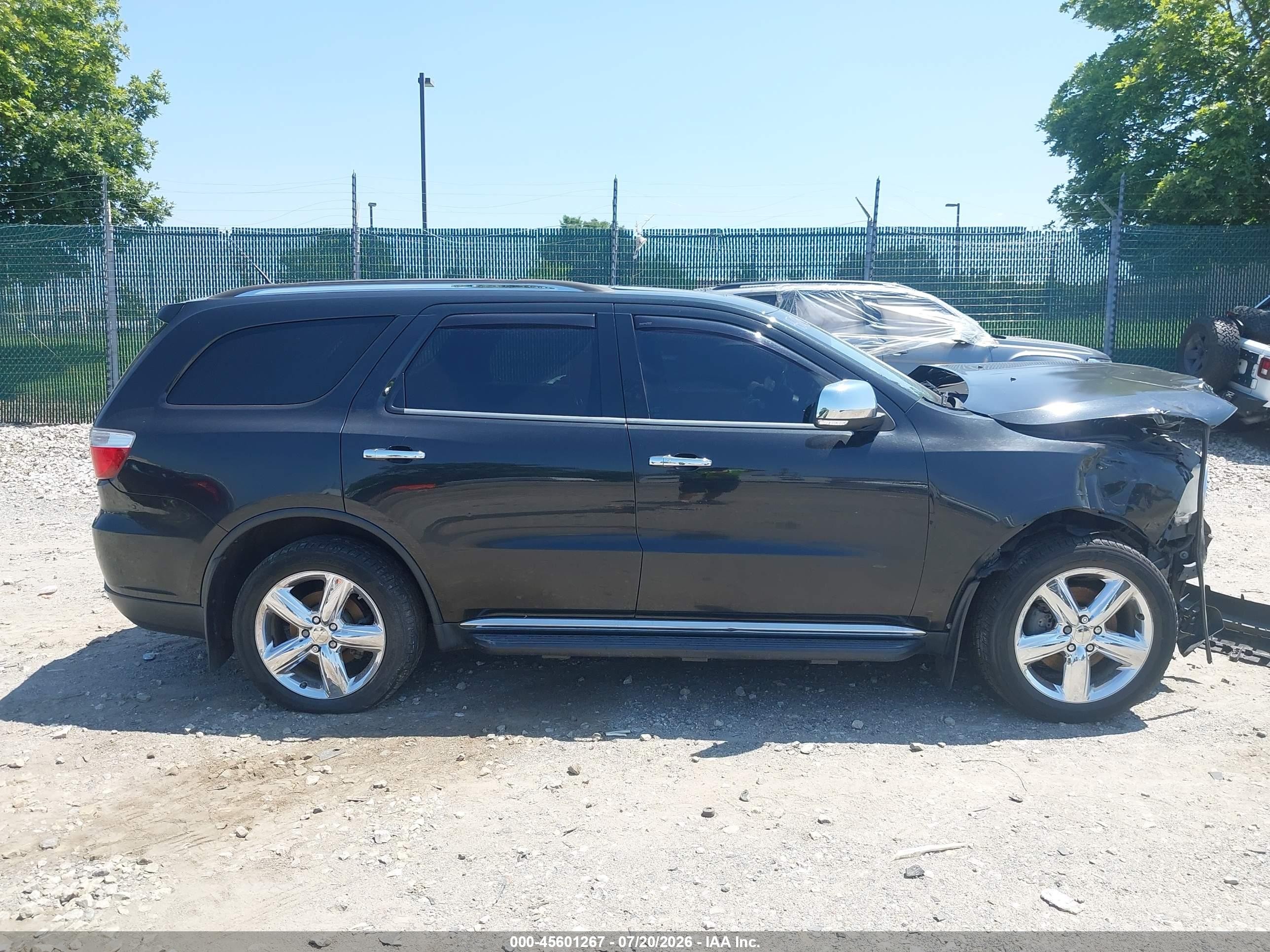 2012 Dodge Durango Citadel Black vin: 1C4SDJETXCC301934