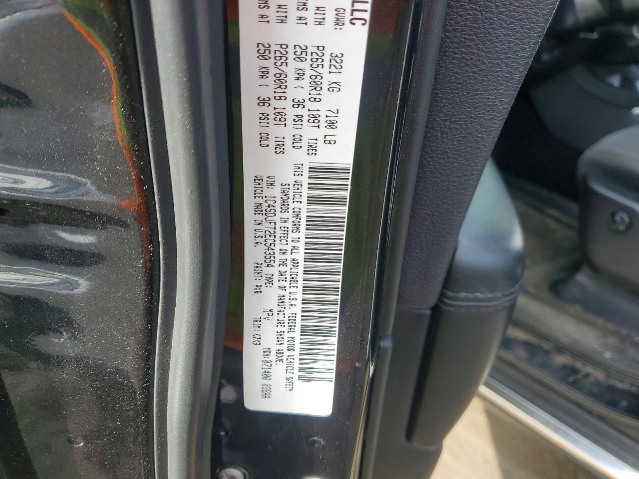 2014 Dodge Durango Ssv Black vin: 1C4SDJFT2EC543554