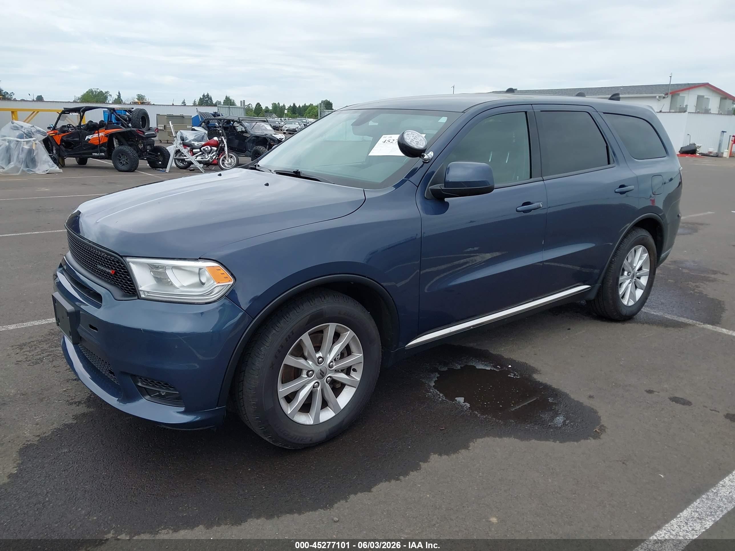 2020 Dodge Durango Pursuit Awd Синий vin: 1C4SDJFT2LC443645