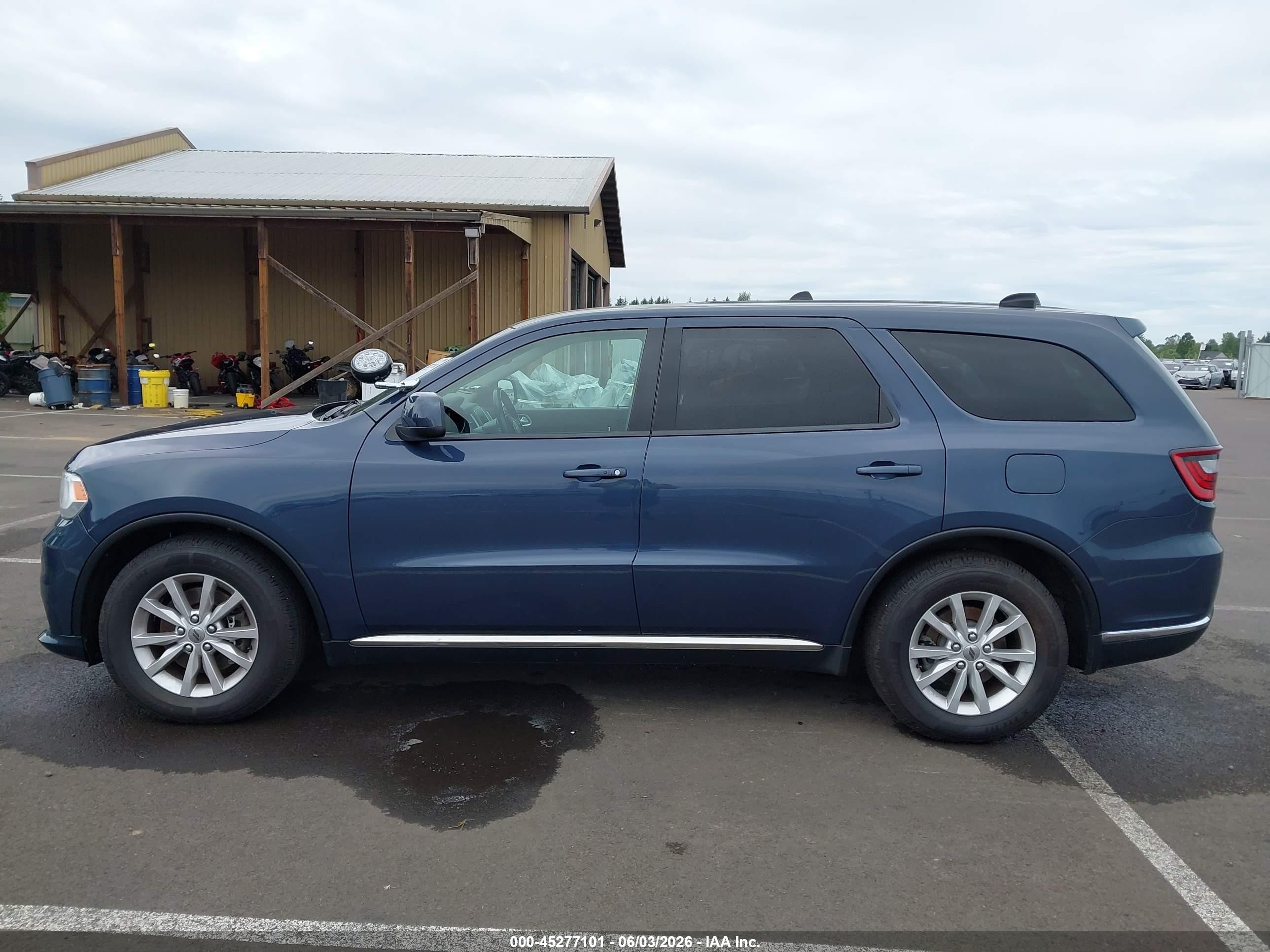 2020 Dodge Durango Pursuit Awd Синий vin: 1C4SDJFT2LC443645