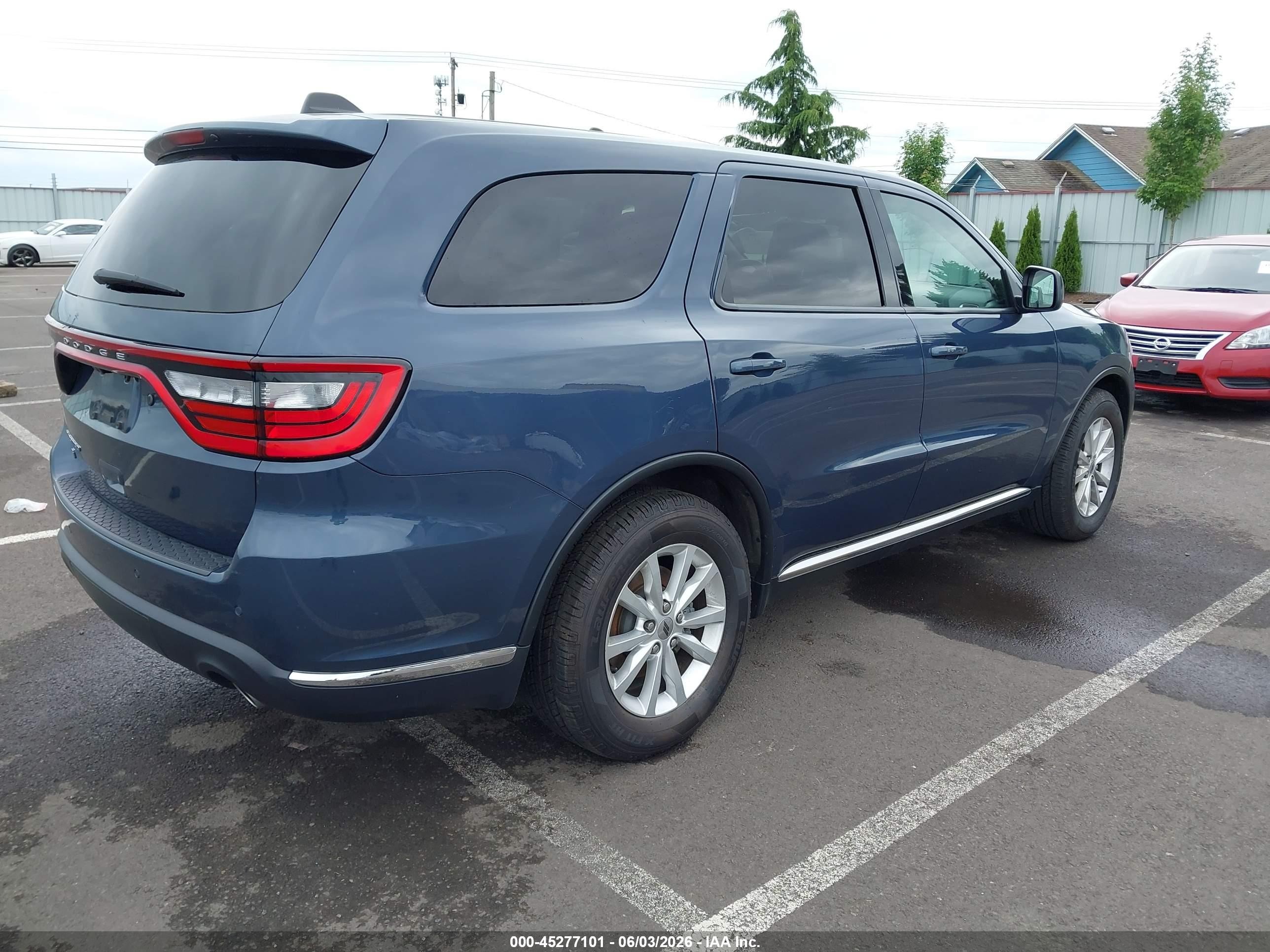 2020 Dodge Durango Pursuit Awd Синий vin: 1C4SDJFT2LC443645