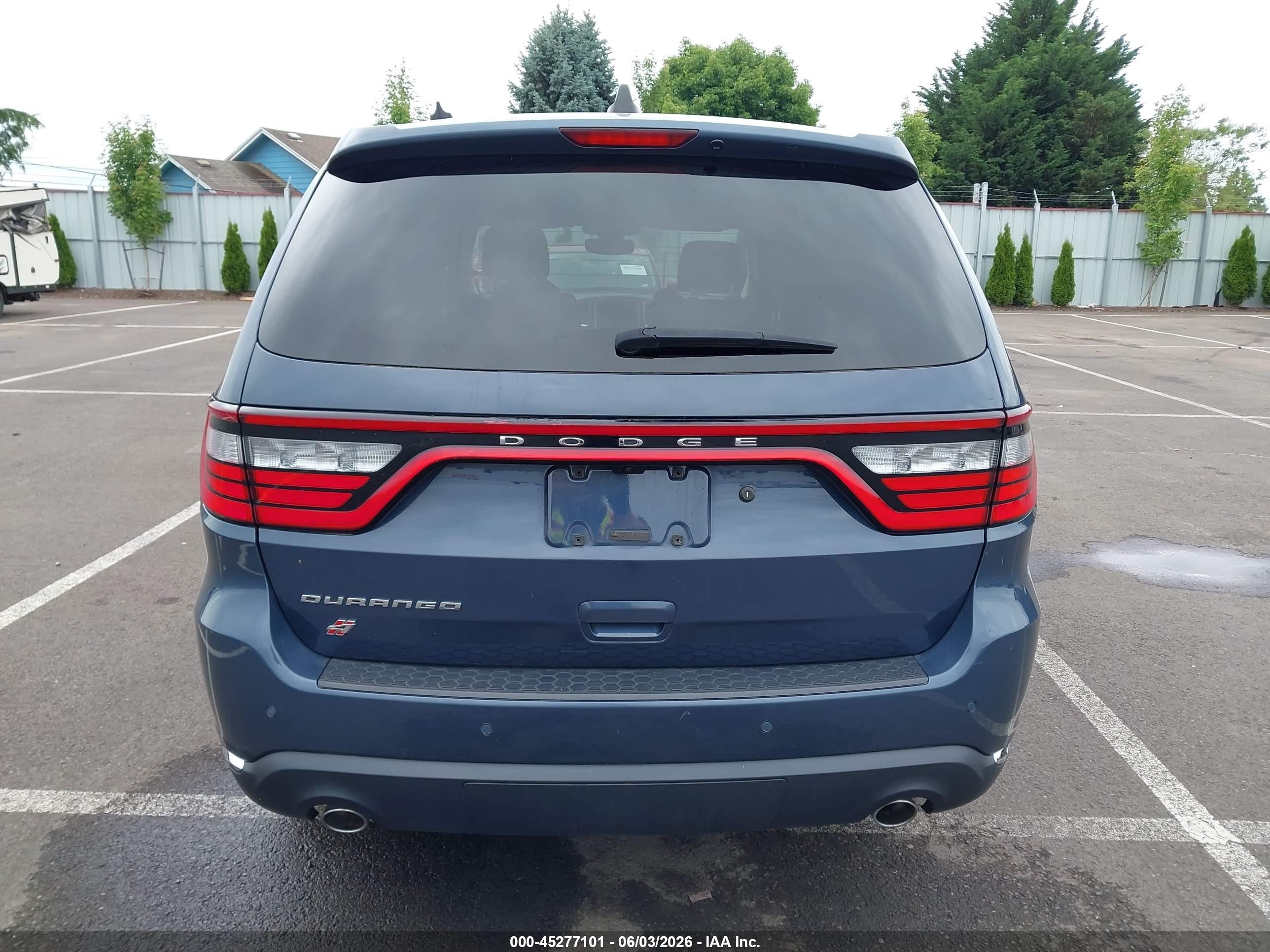 2020 Dodge Durango Pursuit Awd Синий vin: 1C4SDJFT2LC443645
