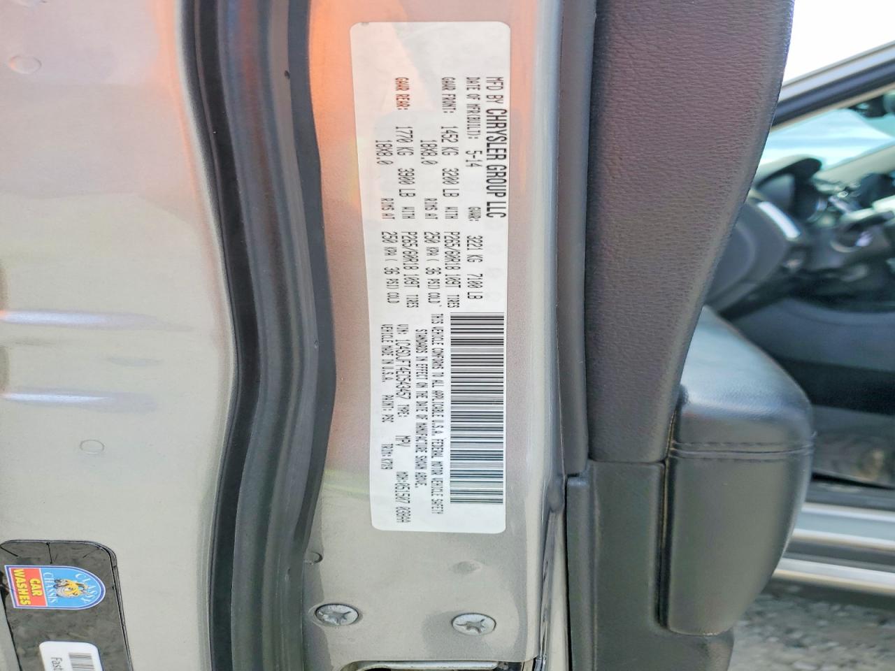 2014 Dodge Durango Ssv Gray vin: 1C4SDJFT4EC543457