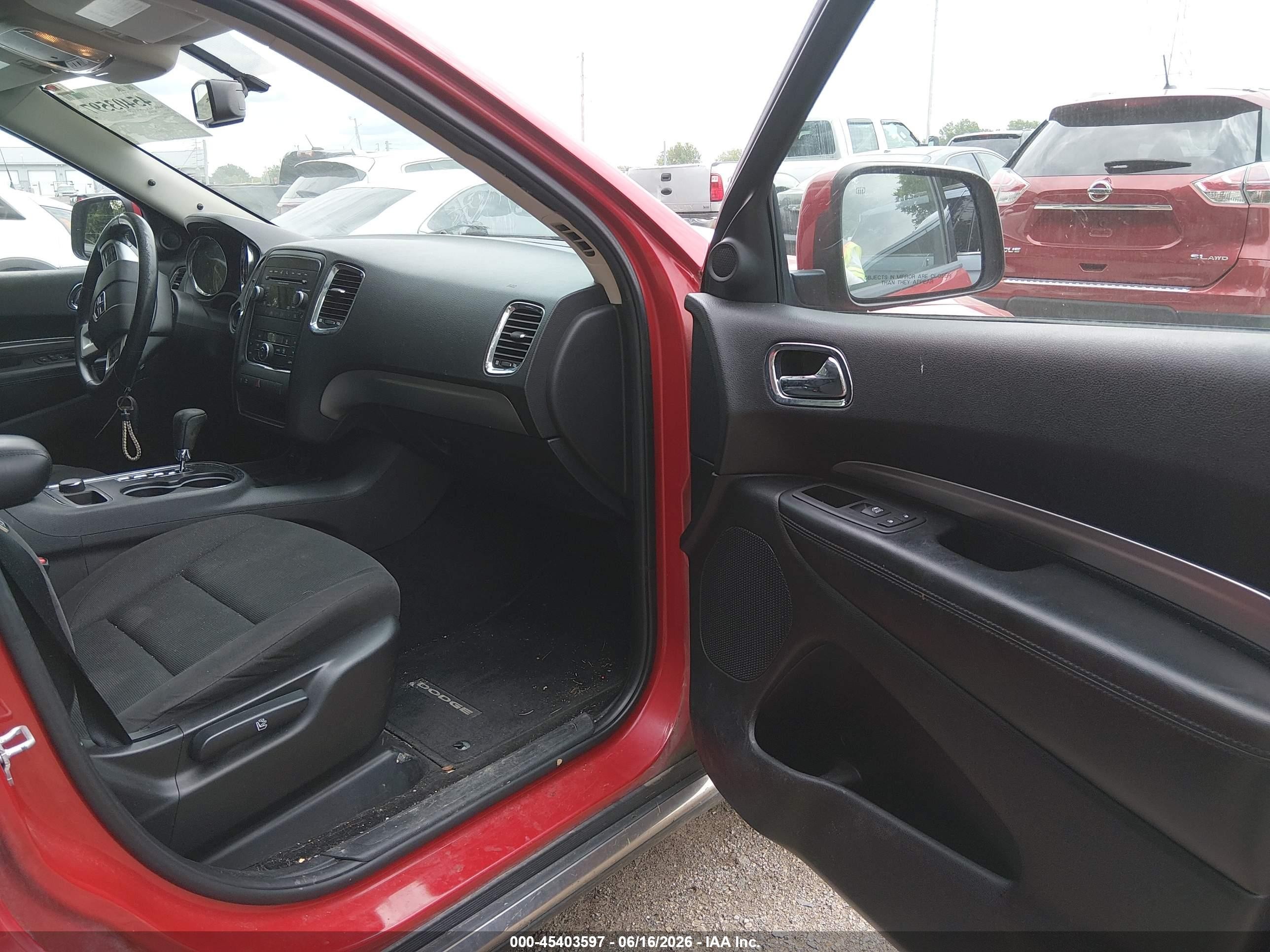 2013 Dodge Durango Special Service Red vin: 1C4SDJFT8DC670002