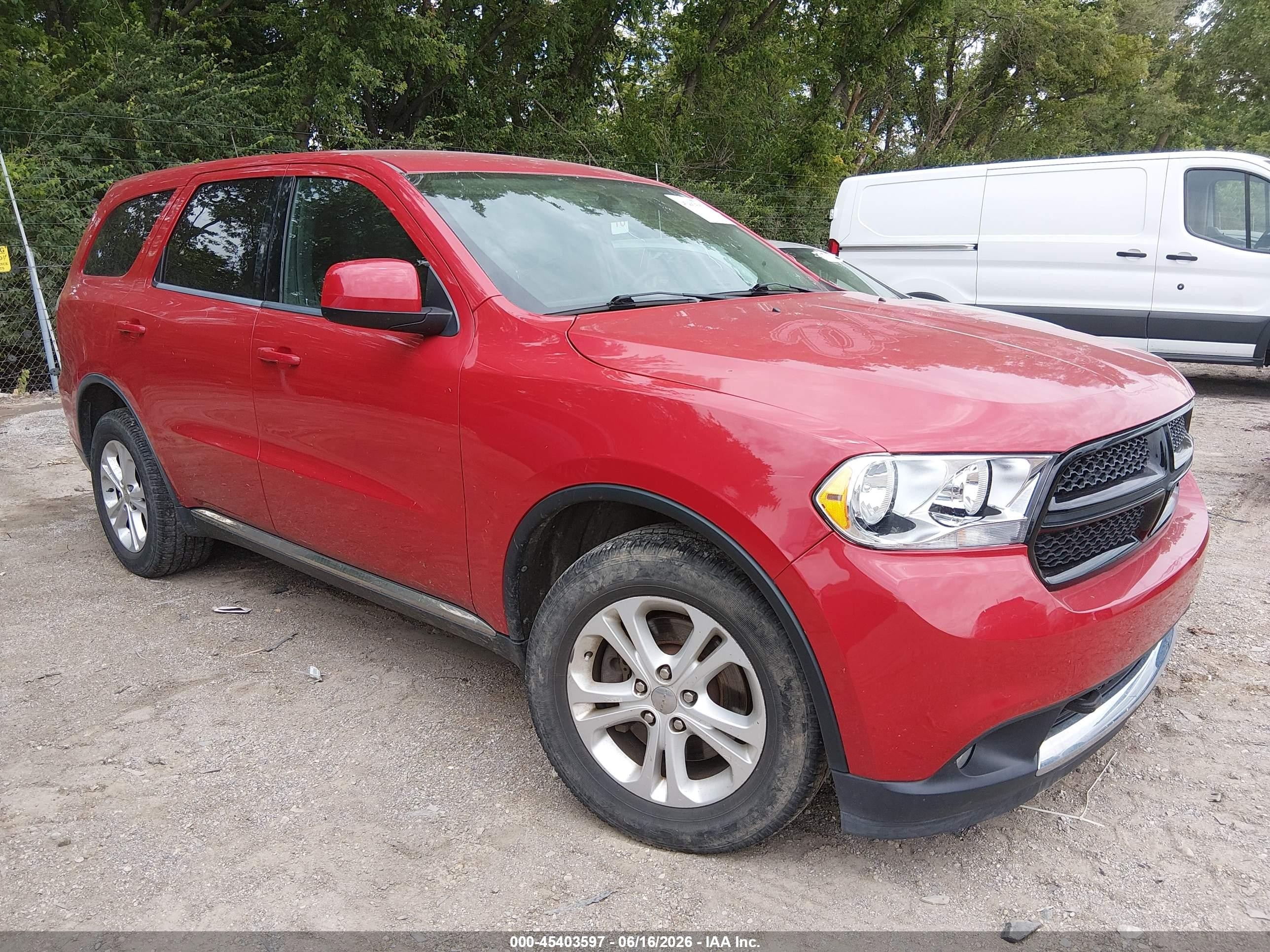 2013 Dodge Durango Special Service Red vin: 1C4SDJFT8DC670002