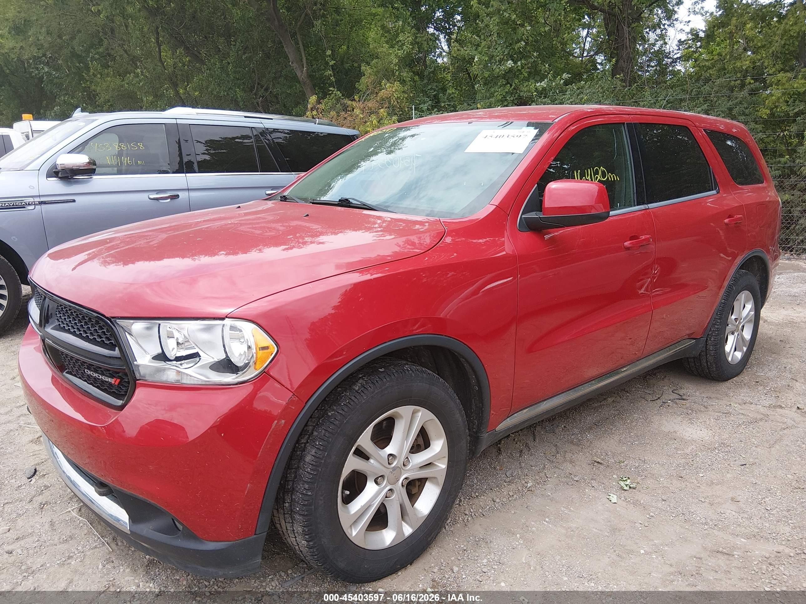 2013 Dodge Durango Special Service Red vin: 1C4SDJFT8DC670002