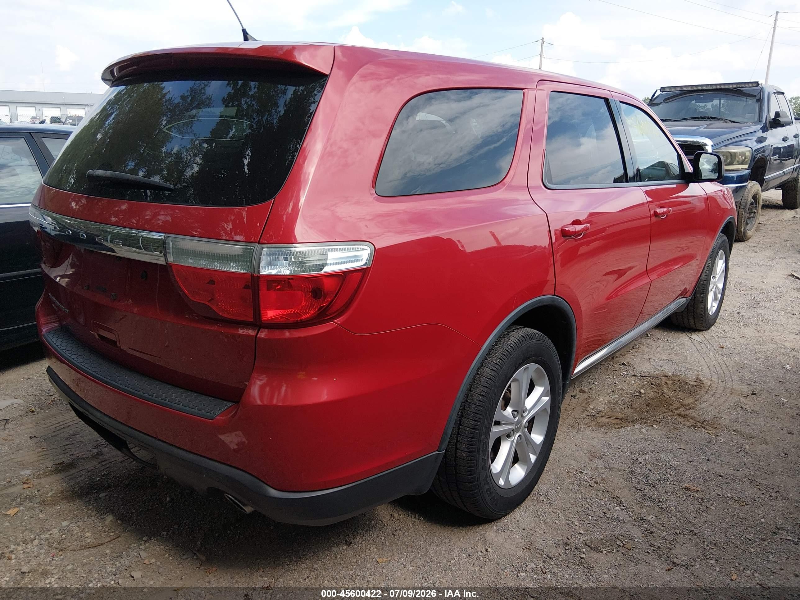 2013 Dodge Durango Special Service Red vin: 1C4SDJFT8DC670002