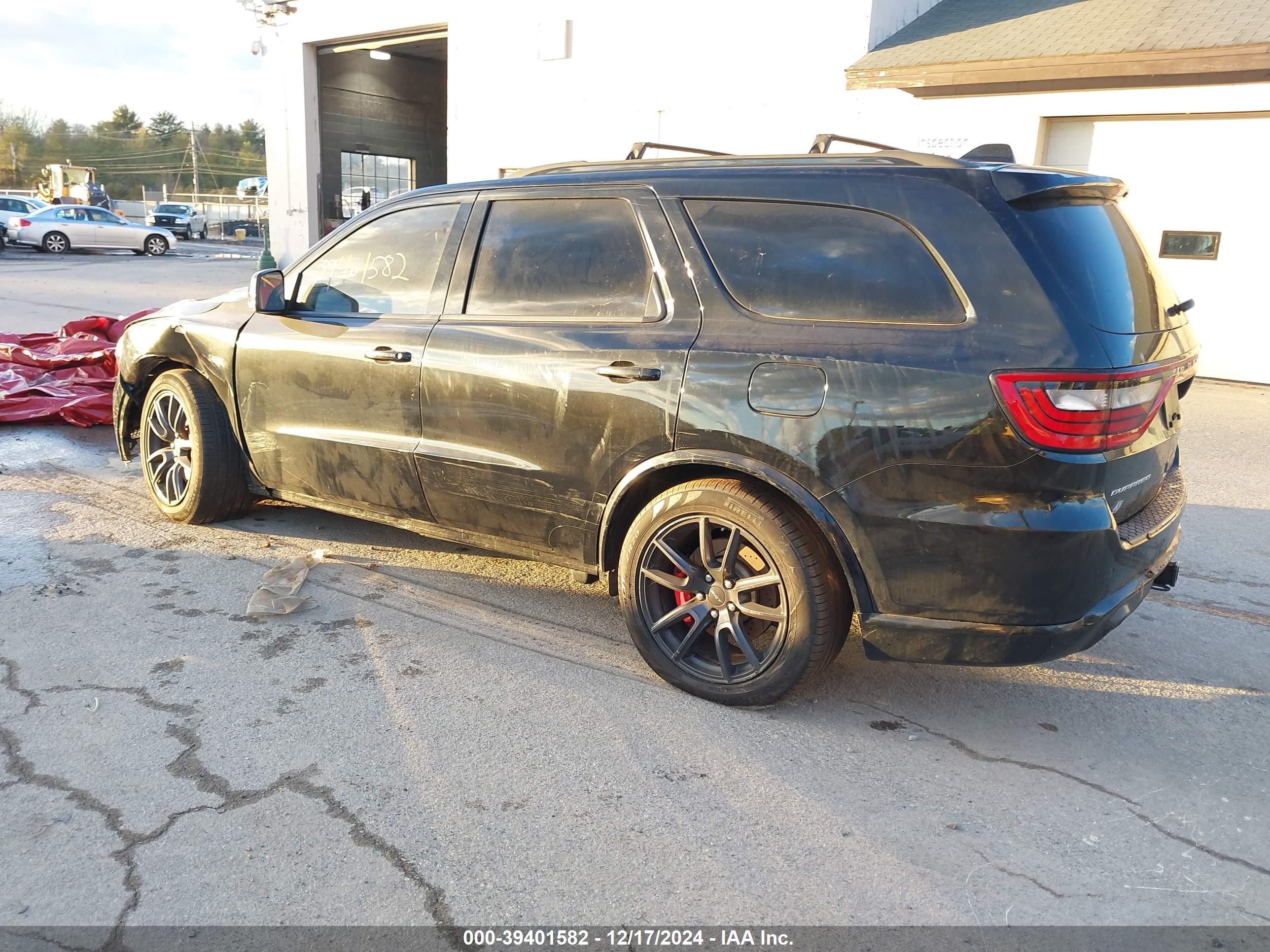 2018 Dodge Durango Srt Awd Black vin: 1C4SDJGJ9JC239807