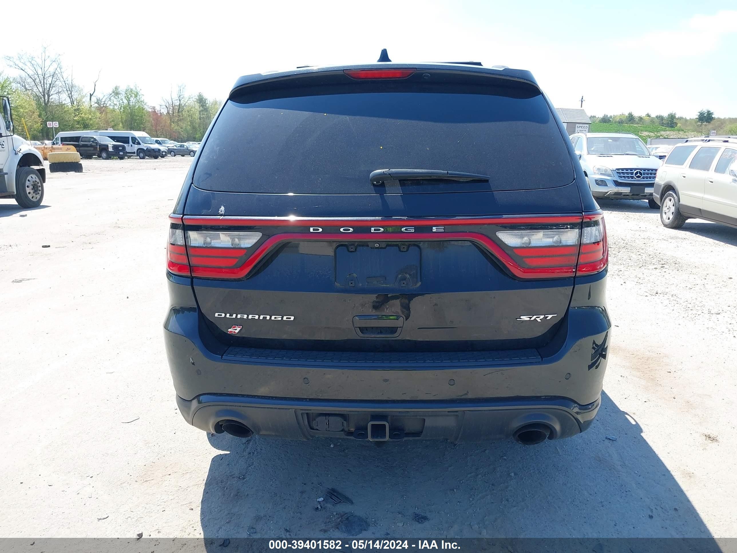 2018 Dodge Durango Srt Awd Black vin: 1C4SDJGJ9JC239807