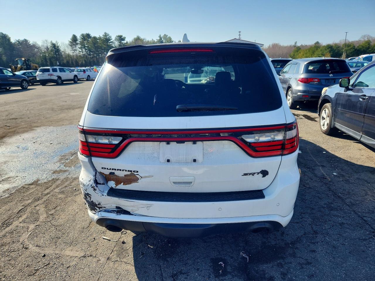 2021 Dodge Durango Srt Hellcat White vin: 1C4SDJH98MC683396