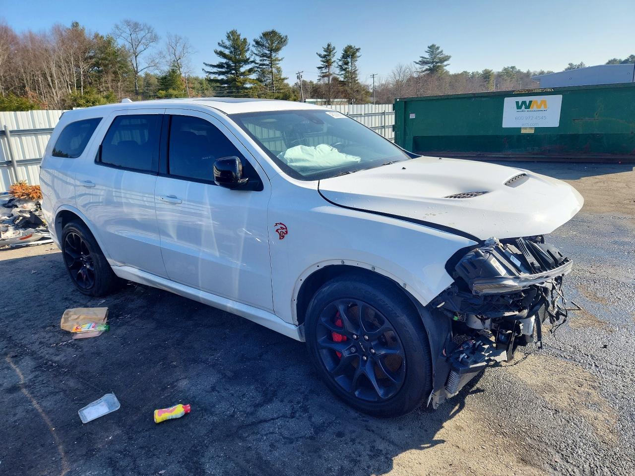 2021 Dodge Durango Srt Hellcat White vin: 1C4SDJH98MC683396