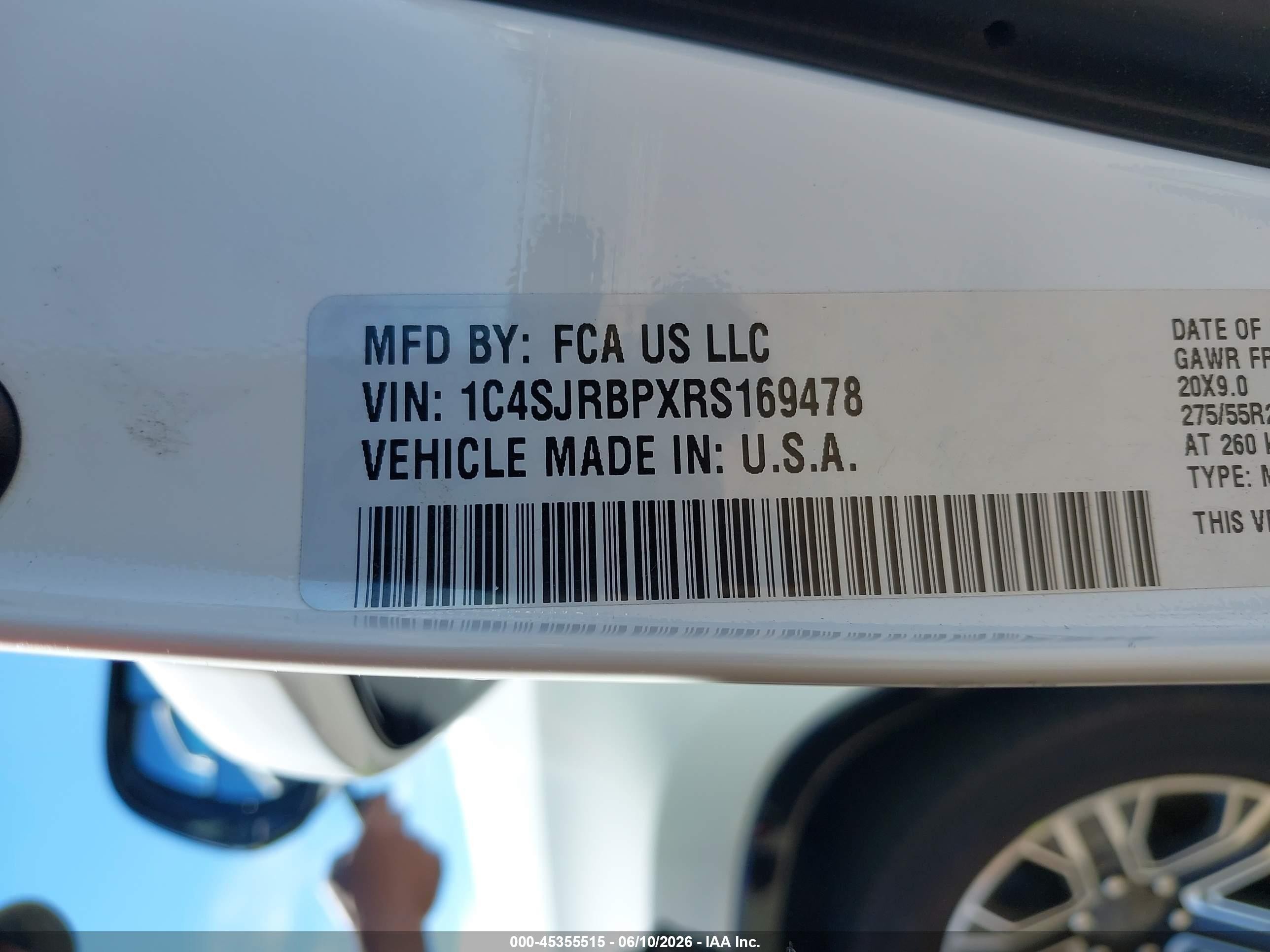 2024 Jeep Wagoneer L Series Ii White vin: 1C4SJRBPXRS169478