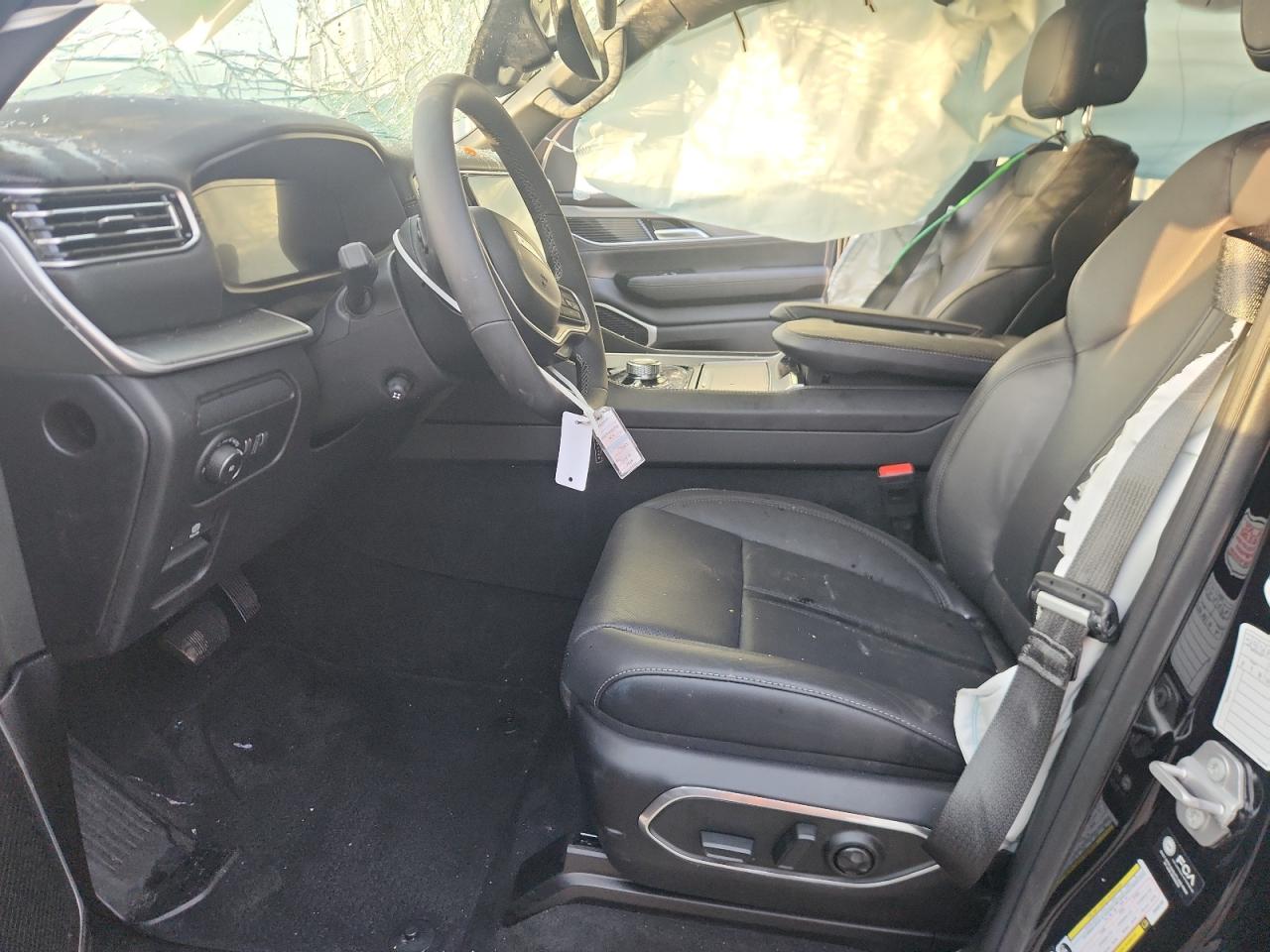 2025 Jeep Wagoneer L Series Ii Black vin: 1C4SJSBP1SS538158 Damage: Left Side Curtain Air Bag, Deployed, Replacement Required