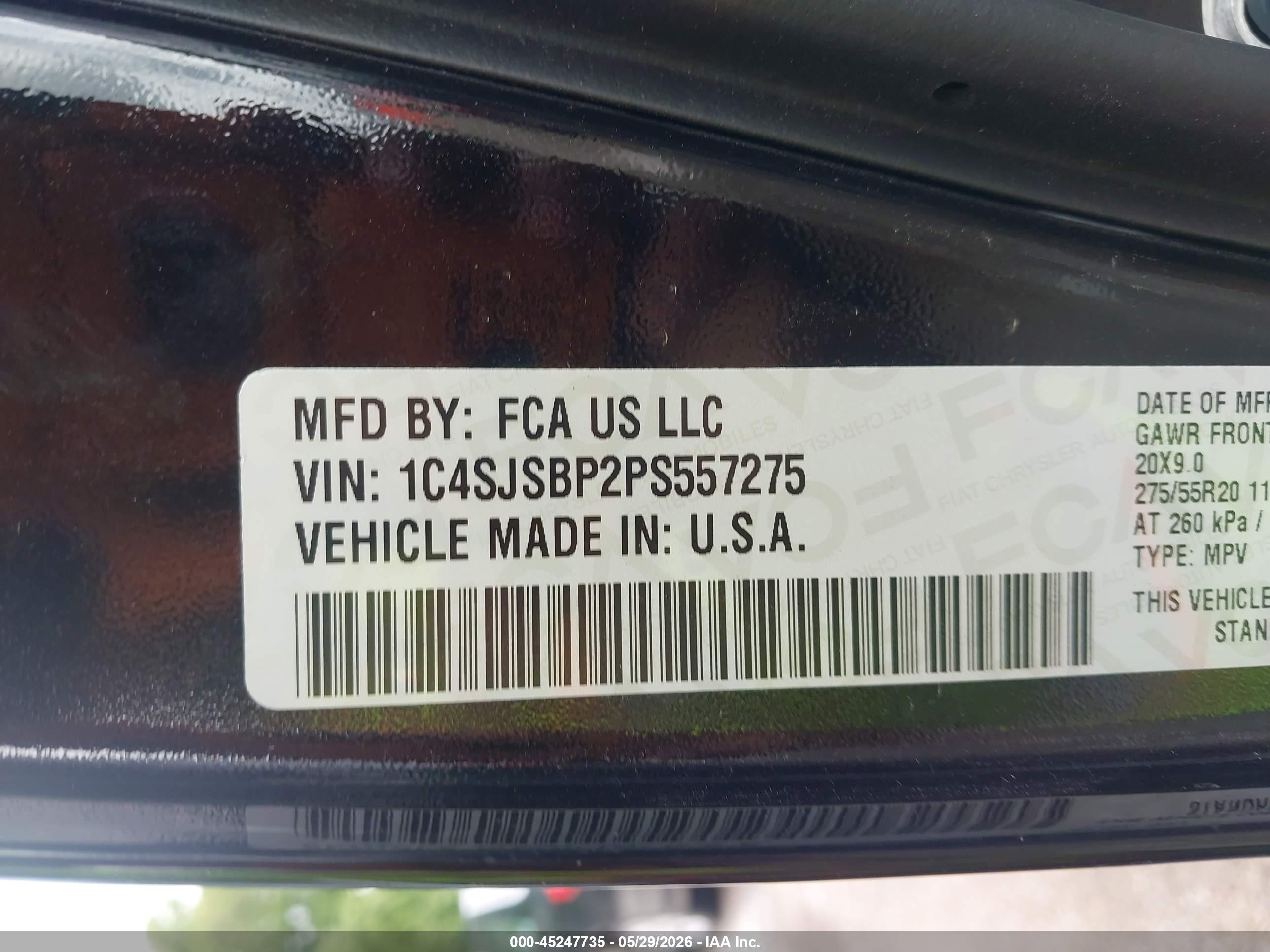 2023 Jeep Wagoneer L Series Ii 4x4 Black vin: 1C4SJSBP2PS557275