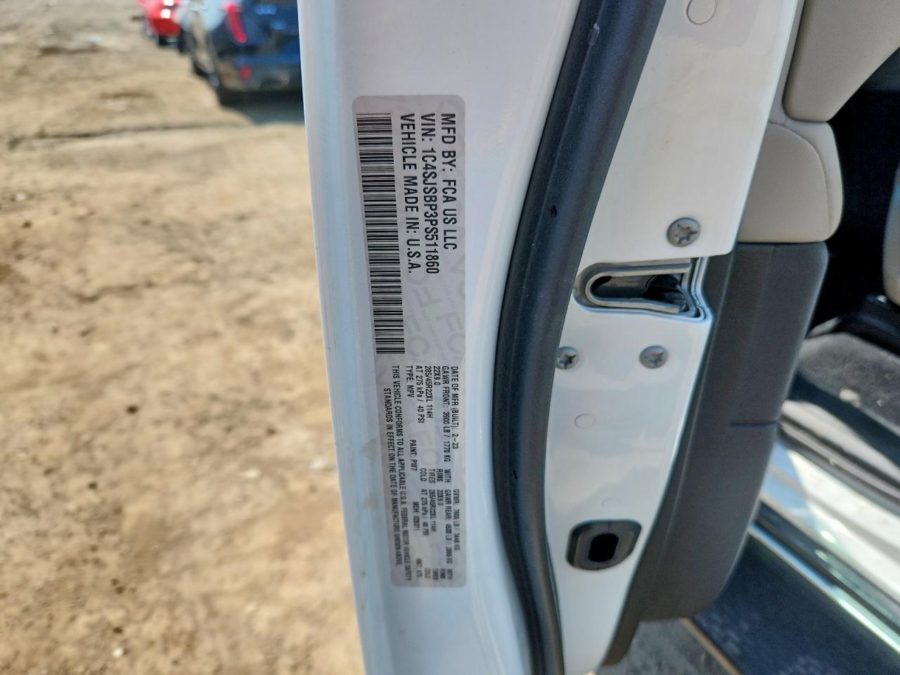 2023 Jeep Wagoneer L Series Ii White vin: 1C4SJSBP3PS511860