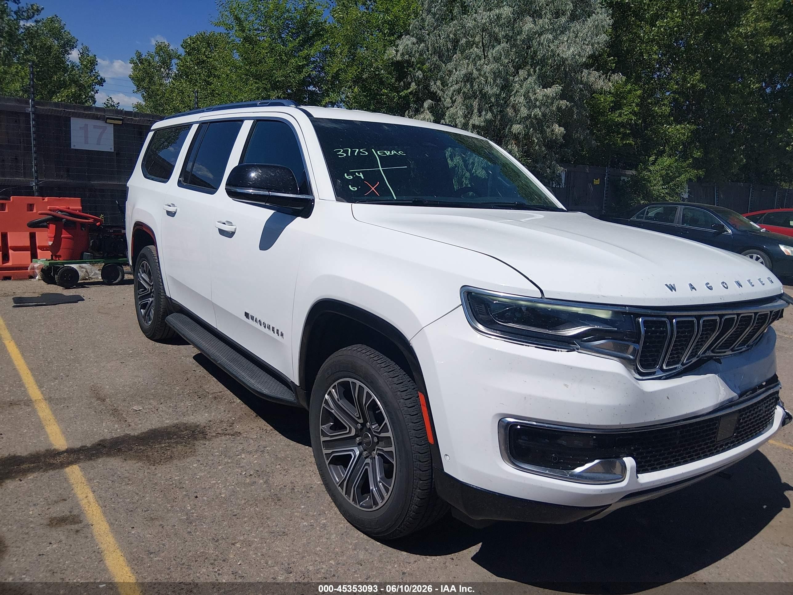 2025 Jeep Wagoneer L Series Ii 4x4 White vin: 1C4SJSBP9SS537324