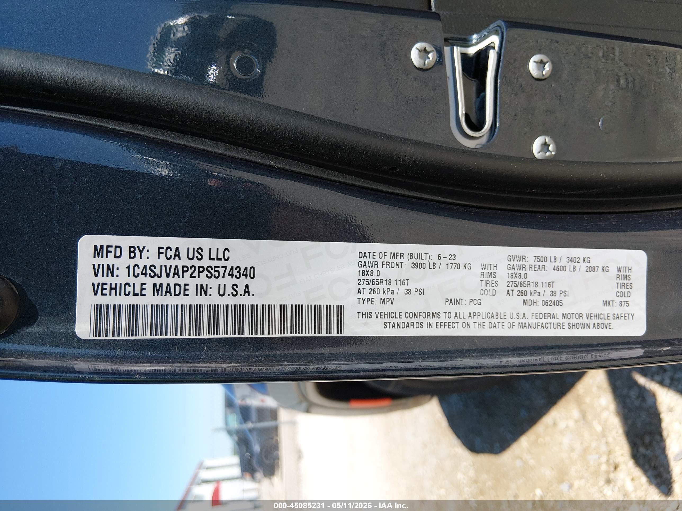 2023 Jeep Wagoneer Series I 4x4 Blue vin: 1C4SJVAP2PS574340