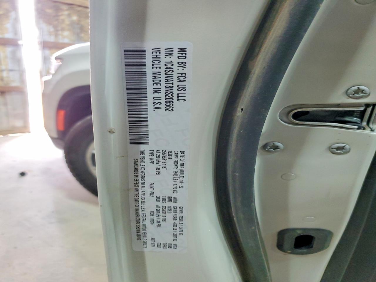 2022 Jeep Wagoneer Series I White vin: 1C4SJVAT8NS206562