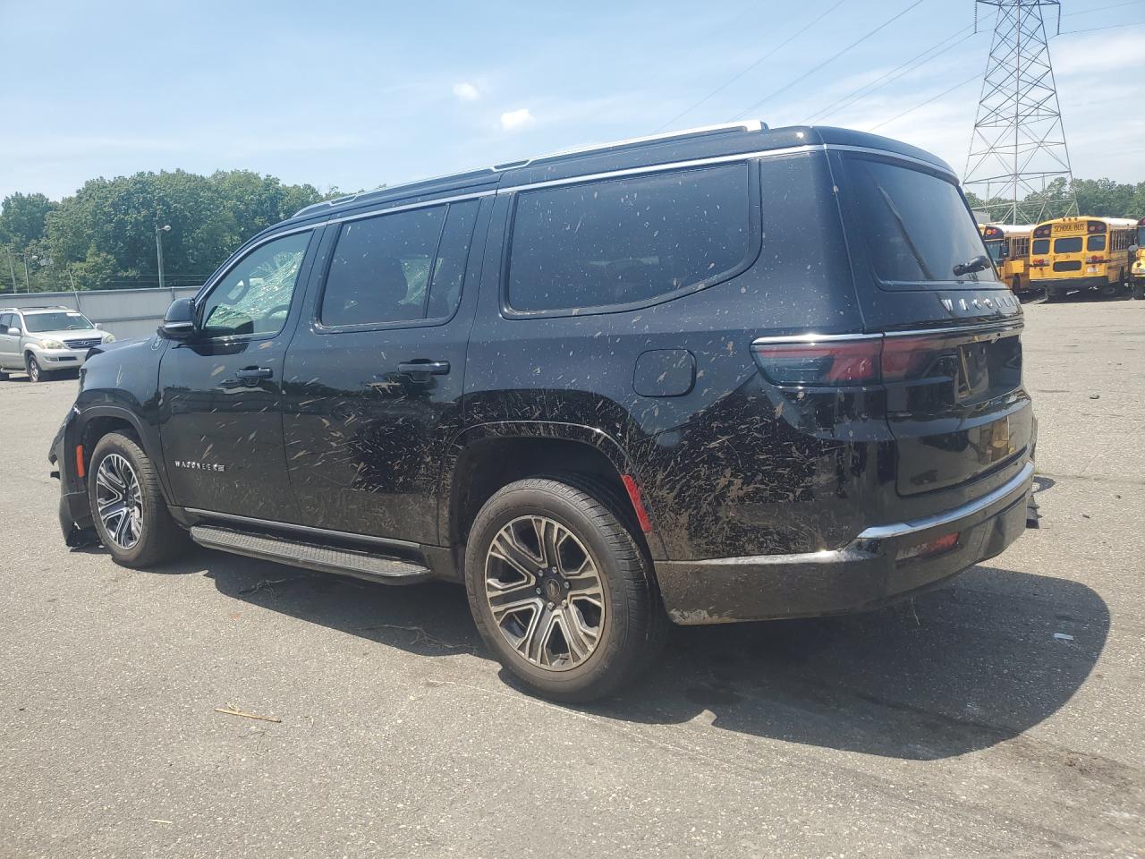 2025 Jeep Wagoneer Series Ii Black vin: 1C4SJVBP5SS536348 Damage: Left Front Door, Dent(S) W/ Paint Dmg, 2 To 3 Inches