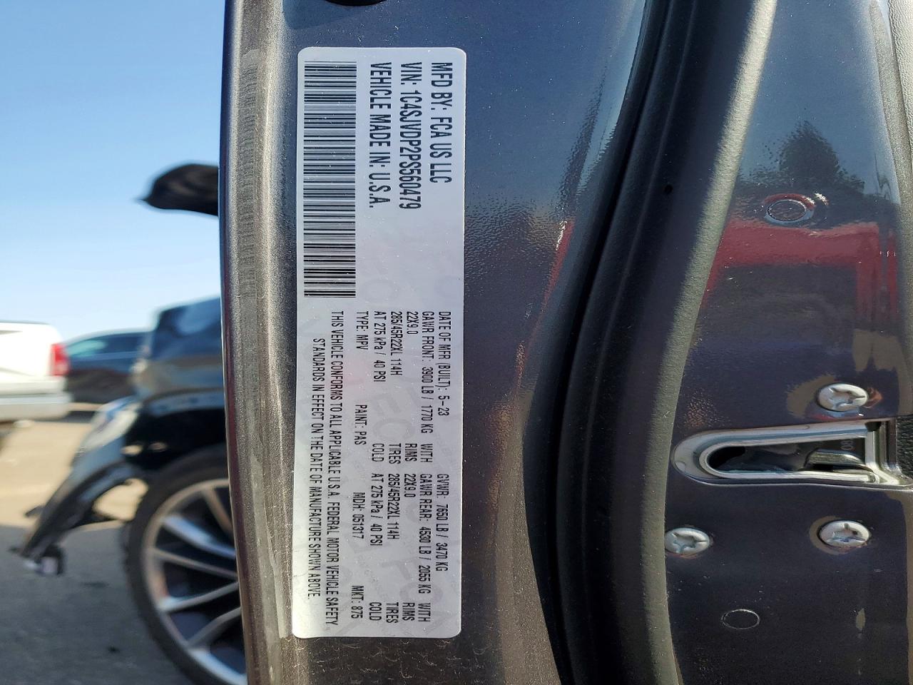 2023 Jeep Wagoneer Series Iii Gray vin: 1C4SJVDP2PS560479
