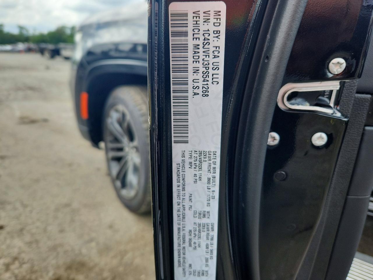2023 Jeep Grand Wagoneer Series Ii Black vin: 1C4SJVFJ3PS541268