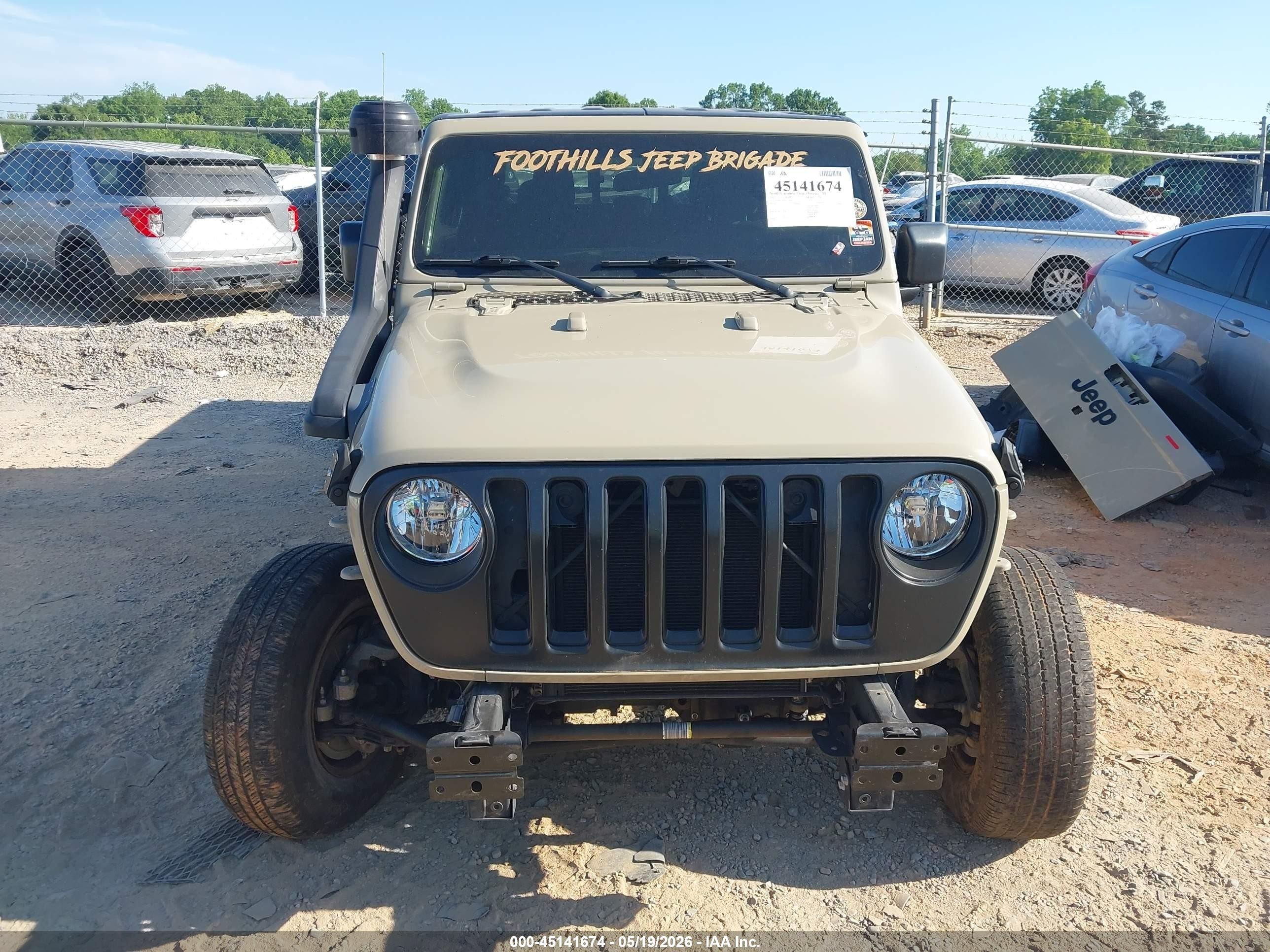 2020 Jeep Gladiator Sport 4x4 Tan vin: 1C6HJTAG0LL184850