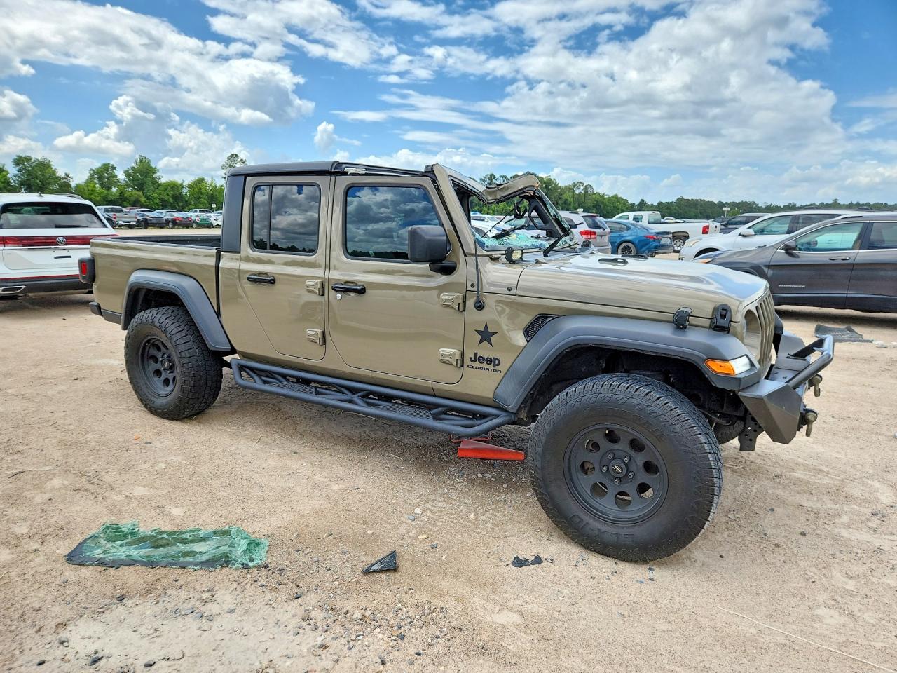 2020 Jeep Gladiator Sport Green vin: 1C6HJTAG1LL200392