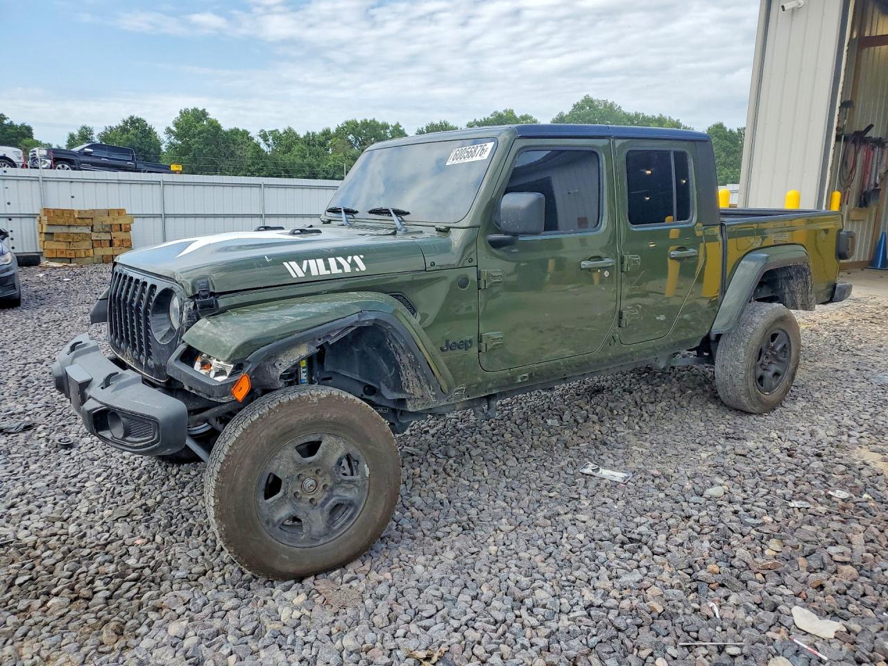 2021 Jeep Gladiator Sport Green vin: 1C6HJTAG3ML570986