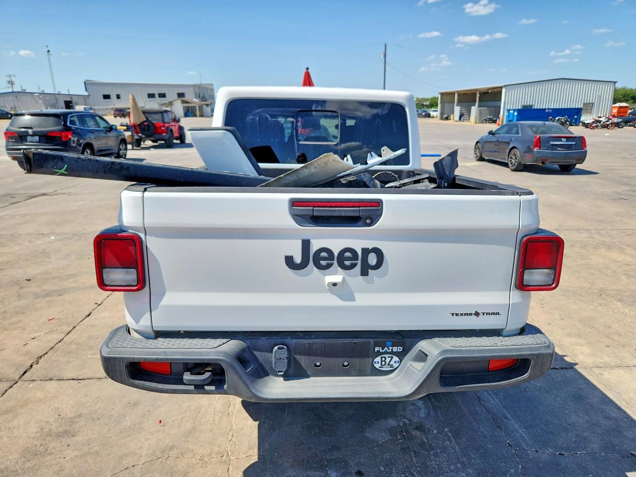 2024 Jeep Gladiator Sport White vin: 1C6HJTAG7RL133967