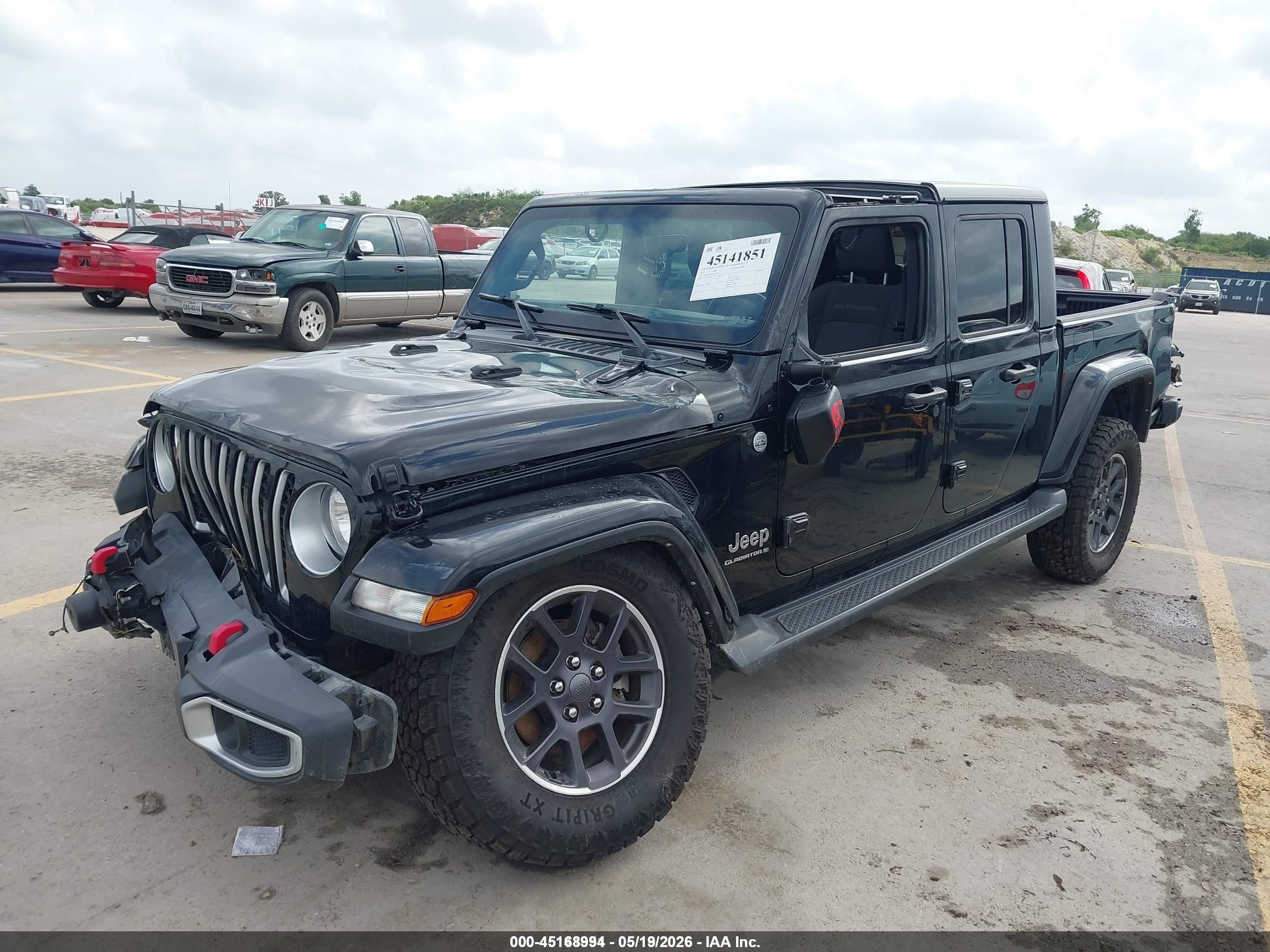 2023 Jeep Gladiator Overland 4x4 Black vin: 1C6HJTFG3PL514544