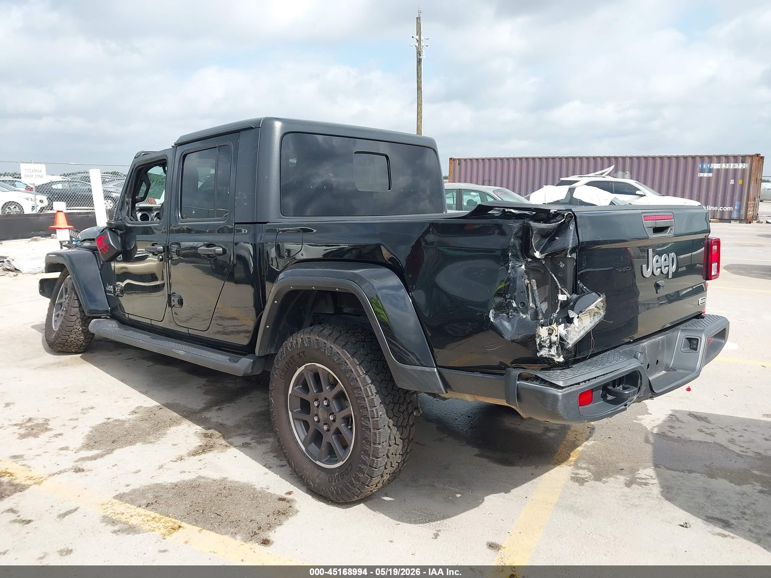 2023 Jeep Gladiator Overland 4x4 Black vin: 1C6HJTFG3PL514544
