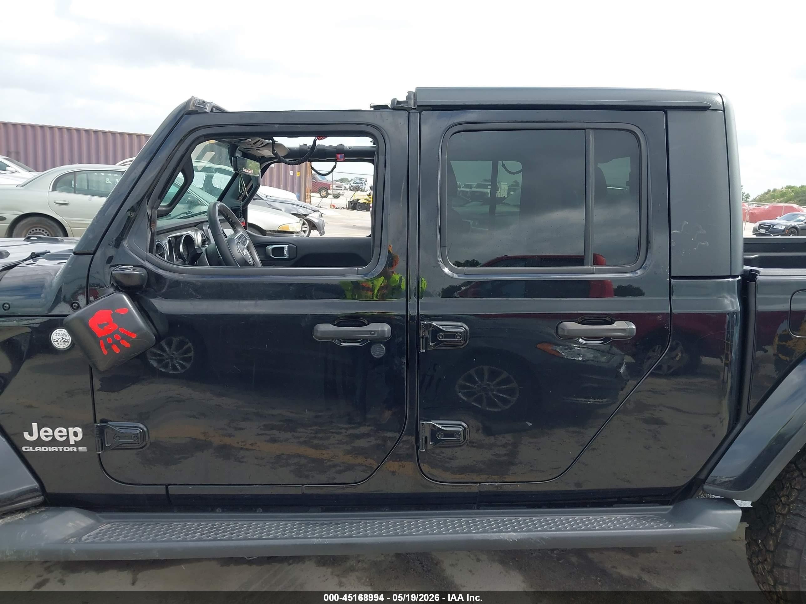 2023 Jeep Gladiator Overland 4x4 Black vin: 1C6HJTFG3PL514544
