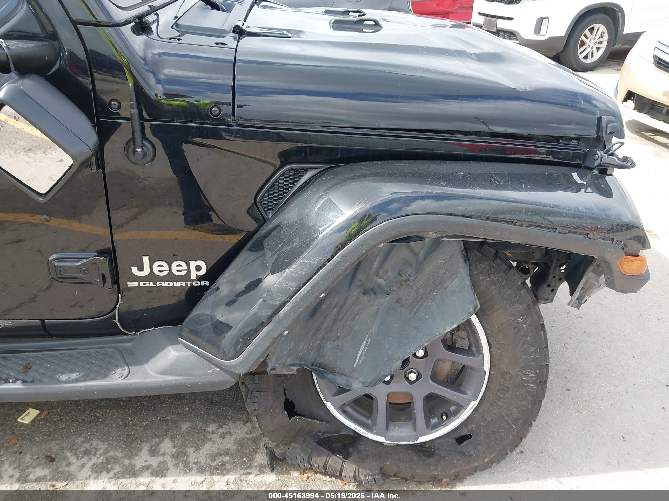 2023 Jeep Gladiator Overland 4x4 Black vin: 1C6HJTFG3PL514544