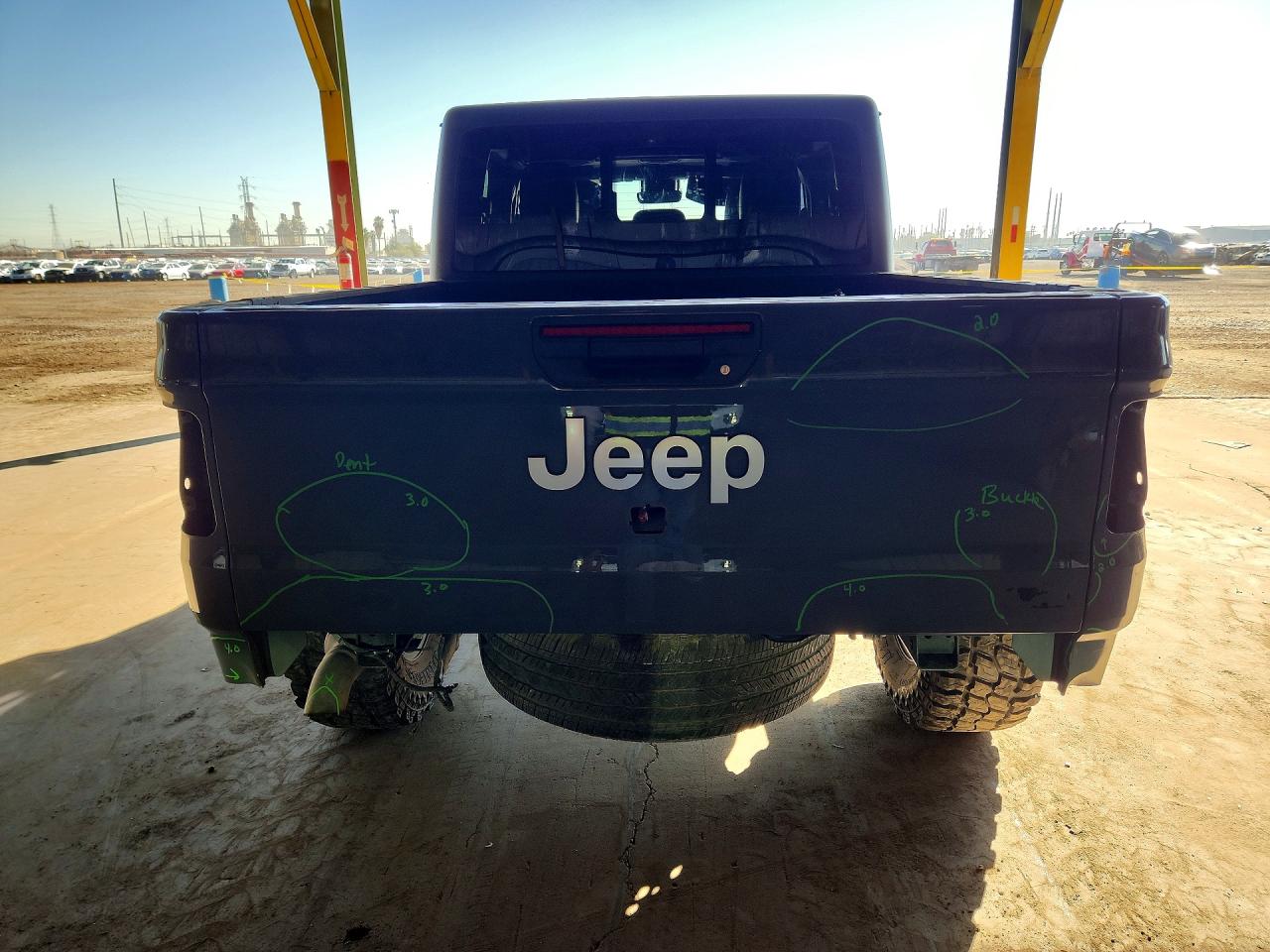 2020 Jeep Gladiator Overland Gray vin: 1C6HJTFG6LL143499