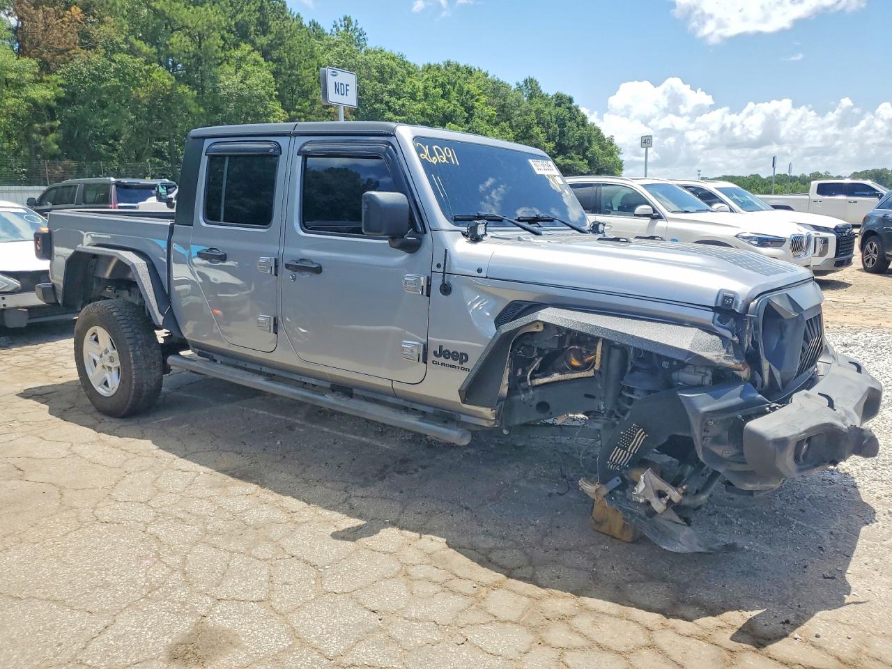 2020 Jeep Gladiator Sport Gray vin: 1C6JJTAG0LL137948