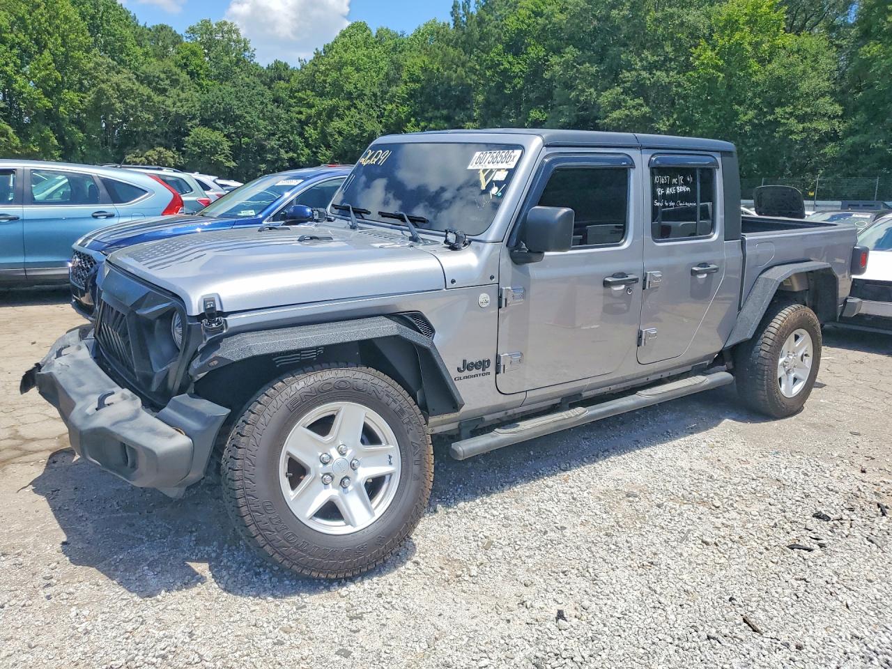 2020 Jeep Gladiator Sport Gray vin: 1C6JJTAG0LL137948