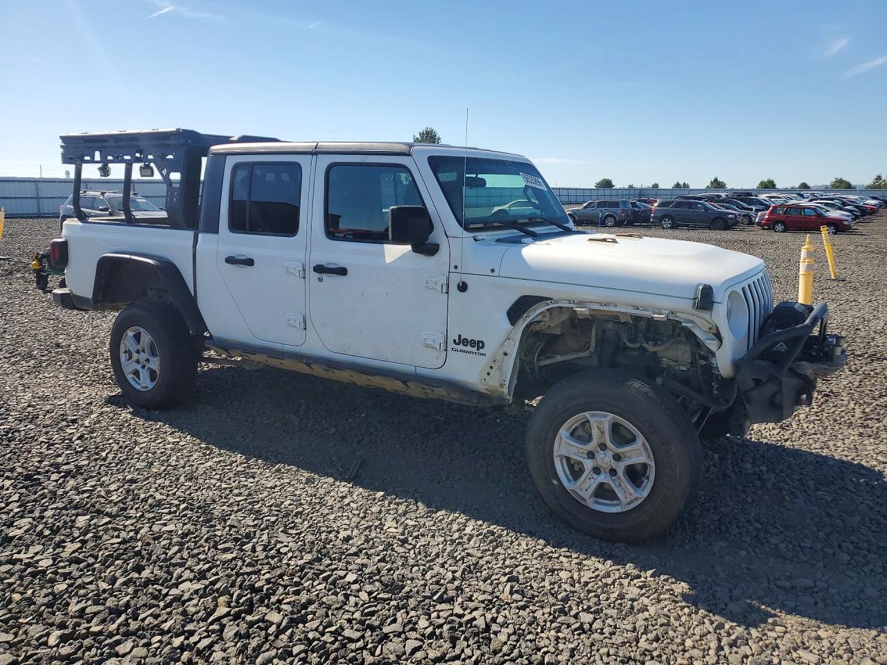 2020 Jeep Gladiator Sport White vin: 1C6JJTAG2LL129589