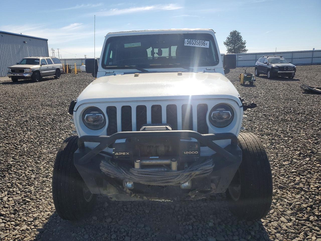 2020 Jeep Gladiator Sport White vin: 1C6JJTAG2LL129589