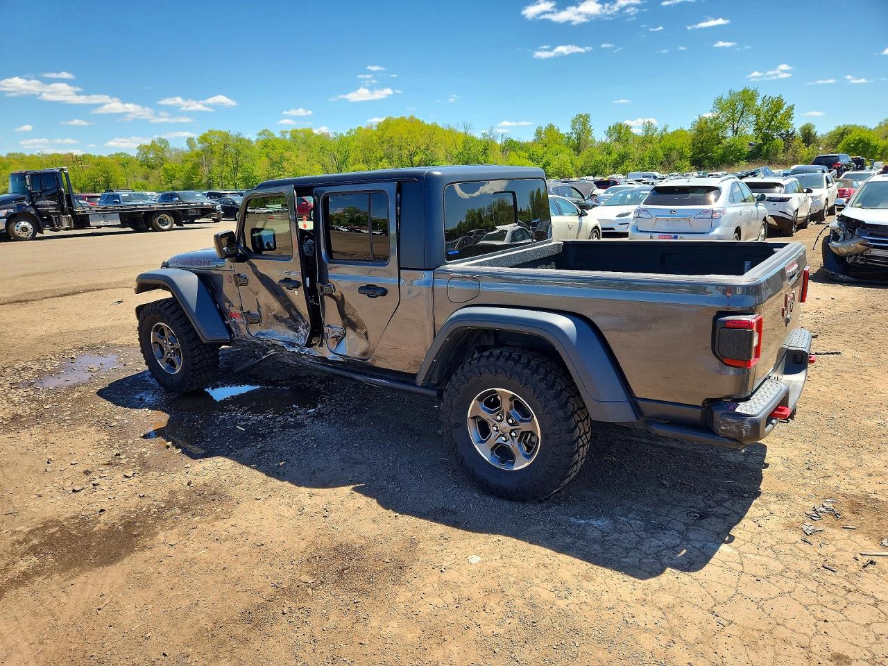 2021 Jeep Gladiator Rubicon Серый vin: 1C6JJTBG5ML585666