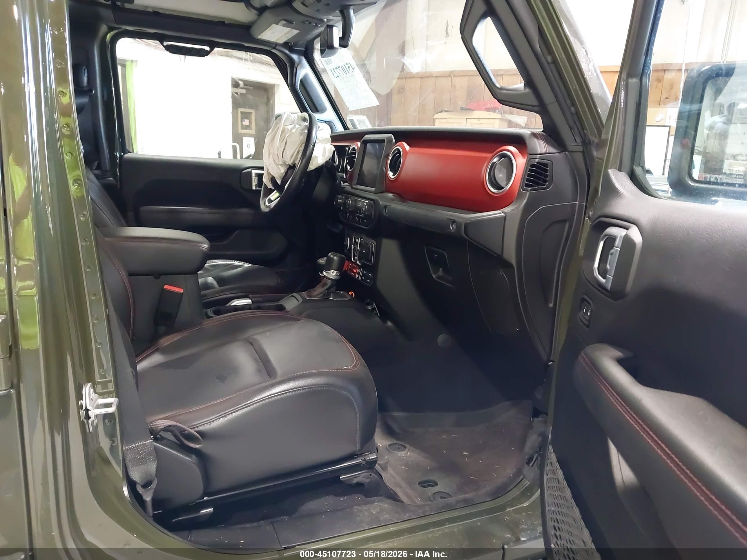 2022 Jeep Gladiator Rubicon 4x4 Зеленый vin: 1C6JJTBG9NL103475