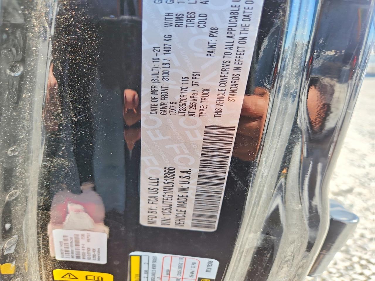 2021 Jeep Gladiator Mojave Черный vin: 1C6JJTEG1ML618366