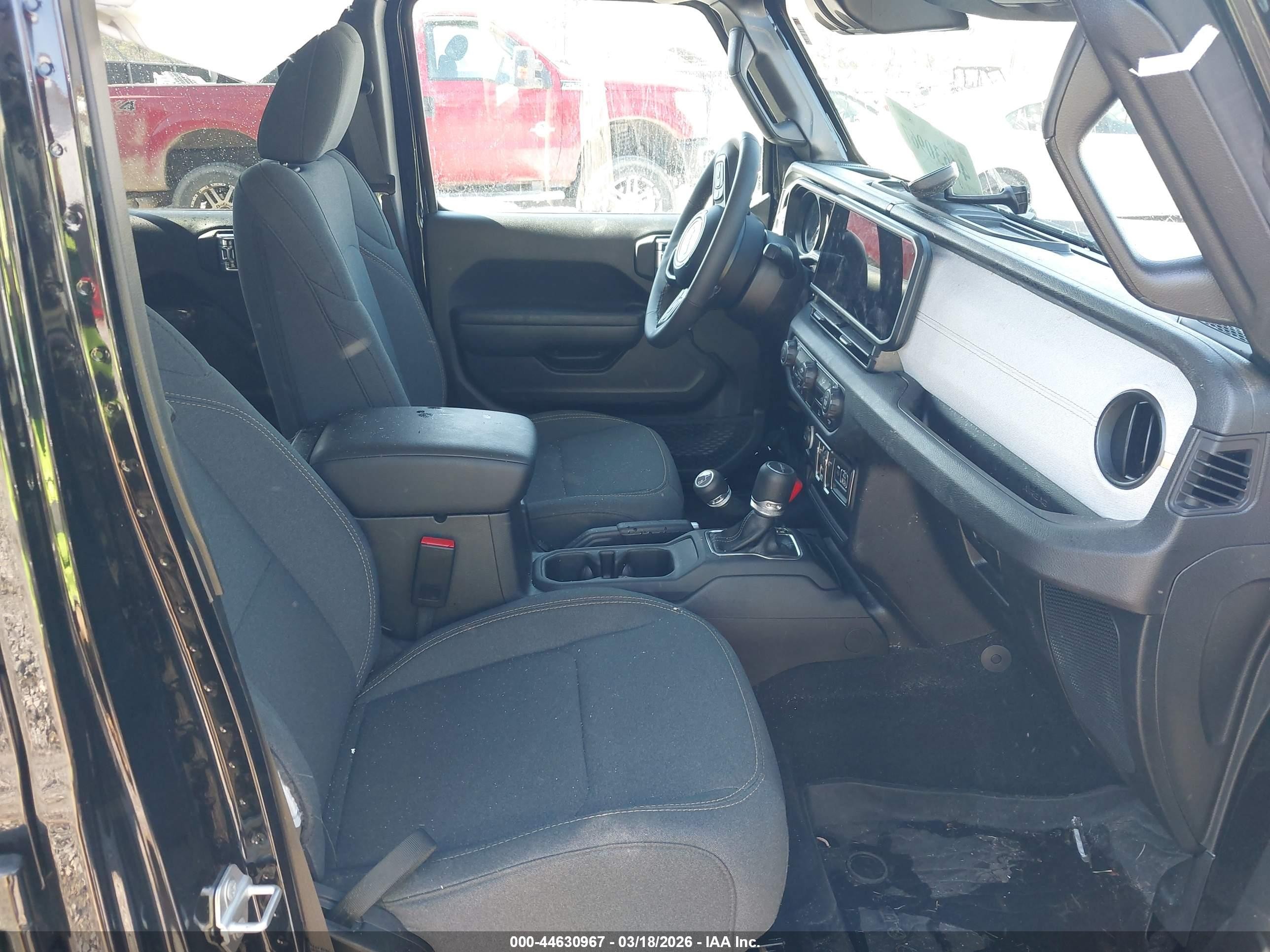 2025 Jeep Gladiator Sport S Black vin: 1C6PJTAG6SL529695