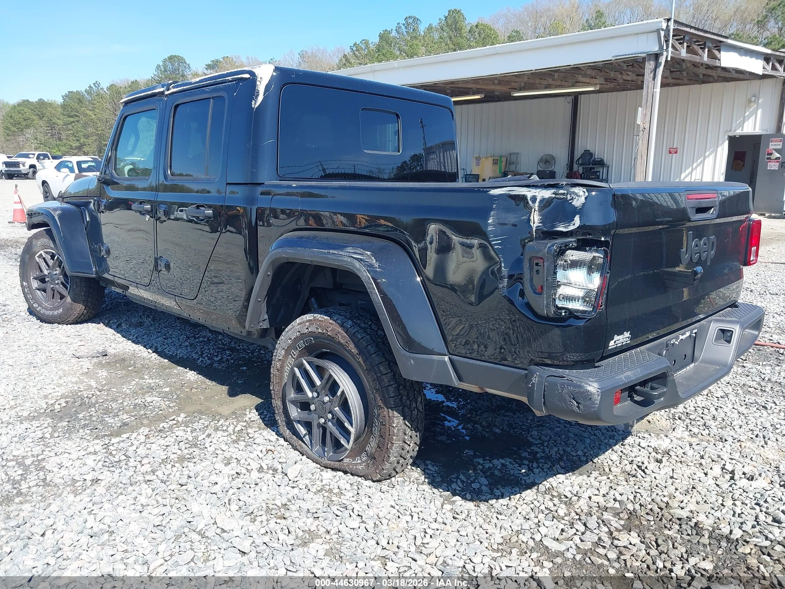 2025 Jeep Gladiator Sport S Black vin: 1C6PJTAG6SL529695