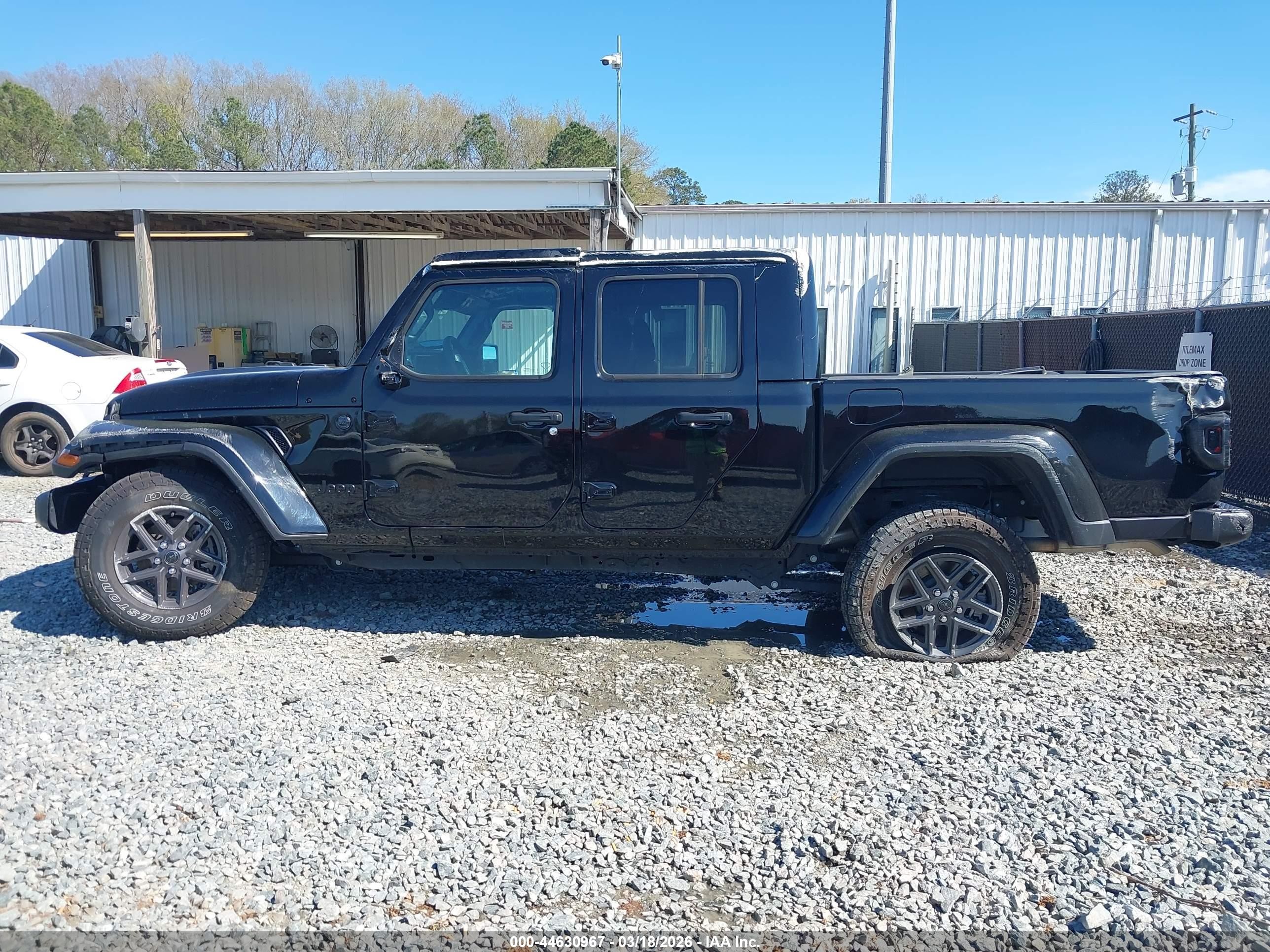 2025 Jeep Gladiator Sport S Black vin: 1C6PJTAG6SL529695