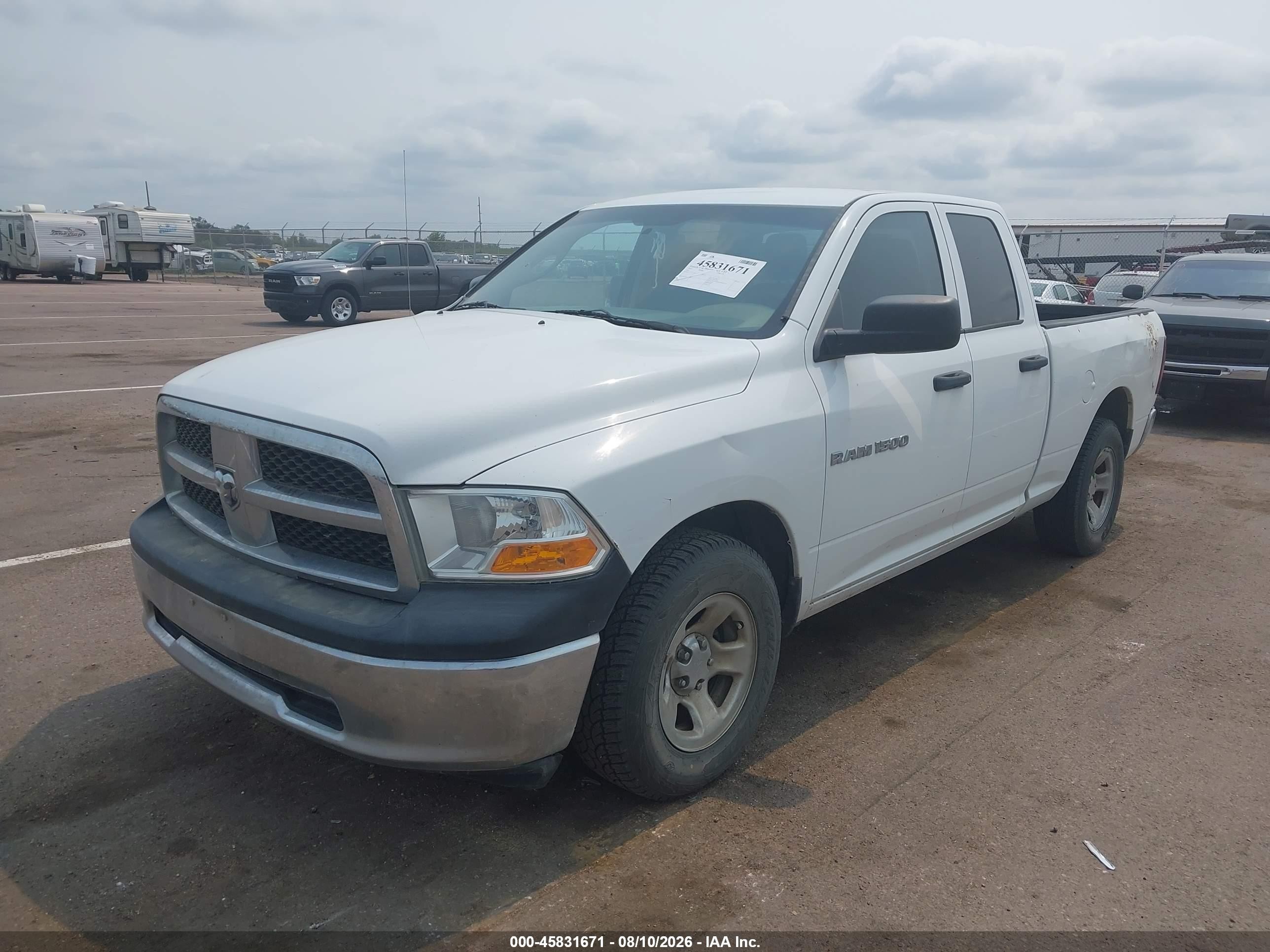 2012 Ram 1500 St Белый vin: 1C6RD6FP1CS113197