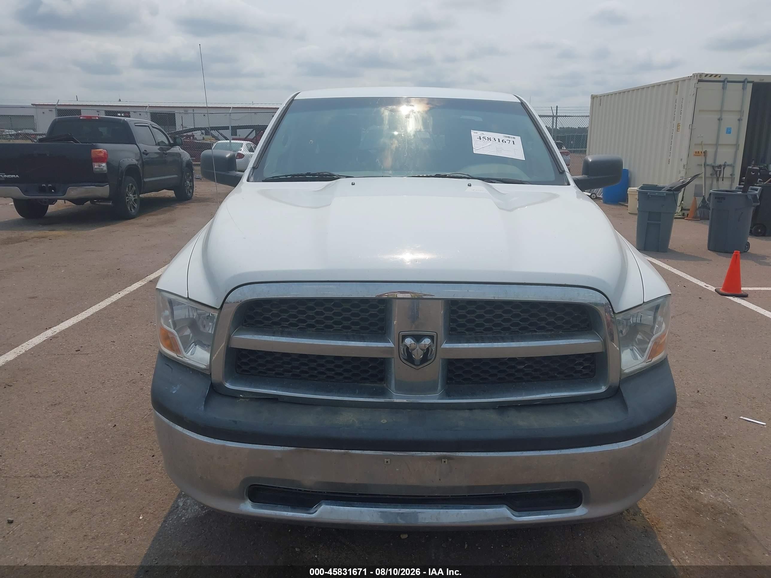 2012 Ram 1500 St Белый vin: 1C6RD6FP1CS113197