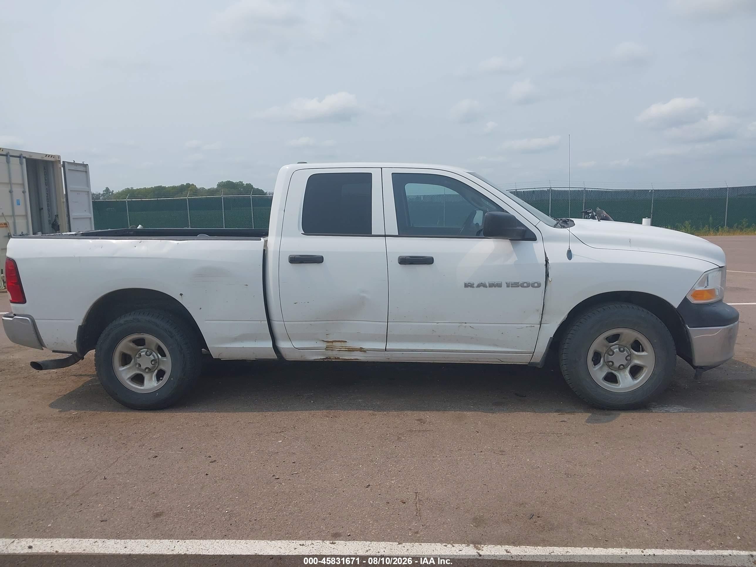 2012 Ram 1500 St Белый vin: 1C6RD6FP1CS113197