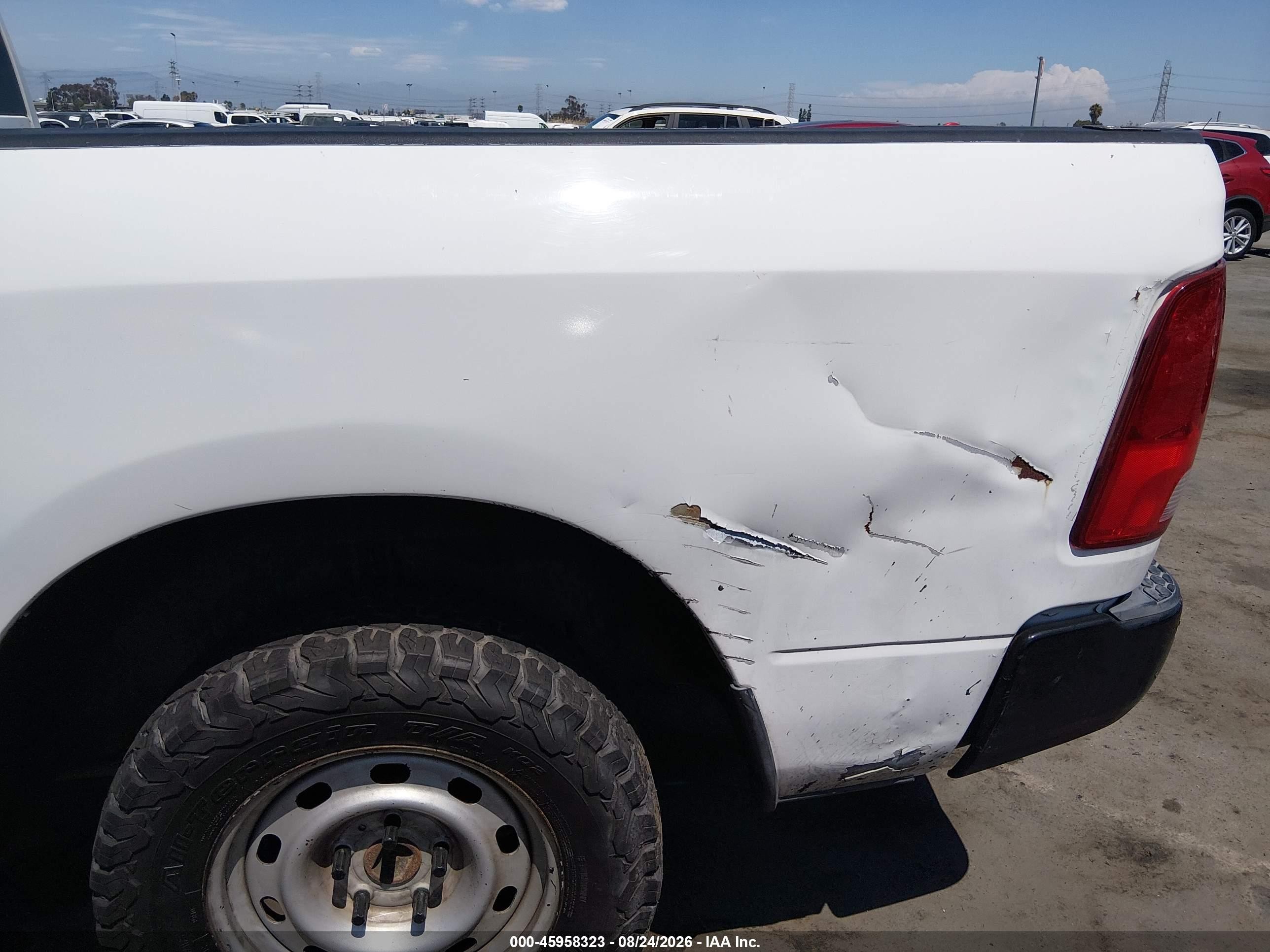 2012 Ram 1500 St White vin: 1C6RD6FP1CS221397